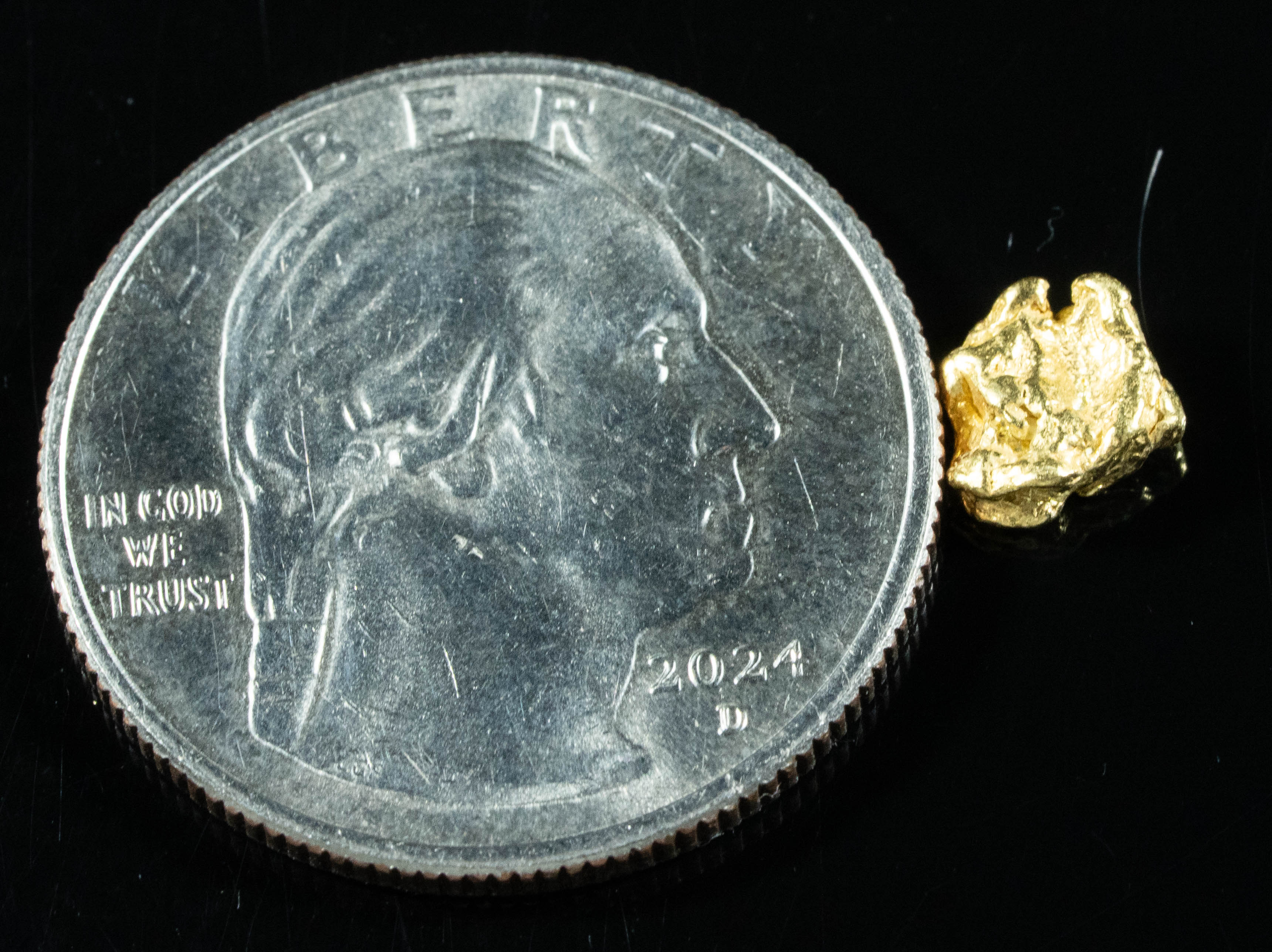 #37 Alaskan BC Natural Gold Nugget .72 Grams Genuine