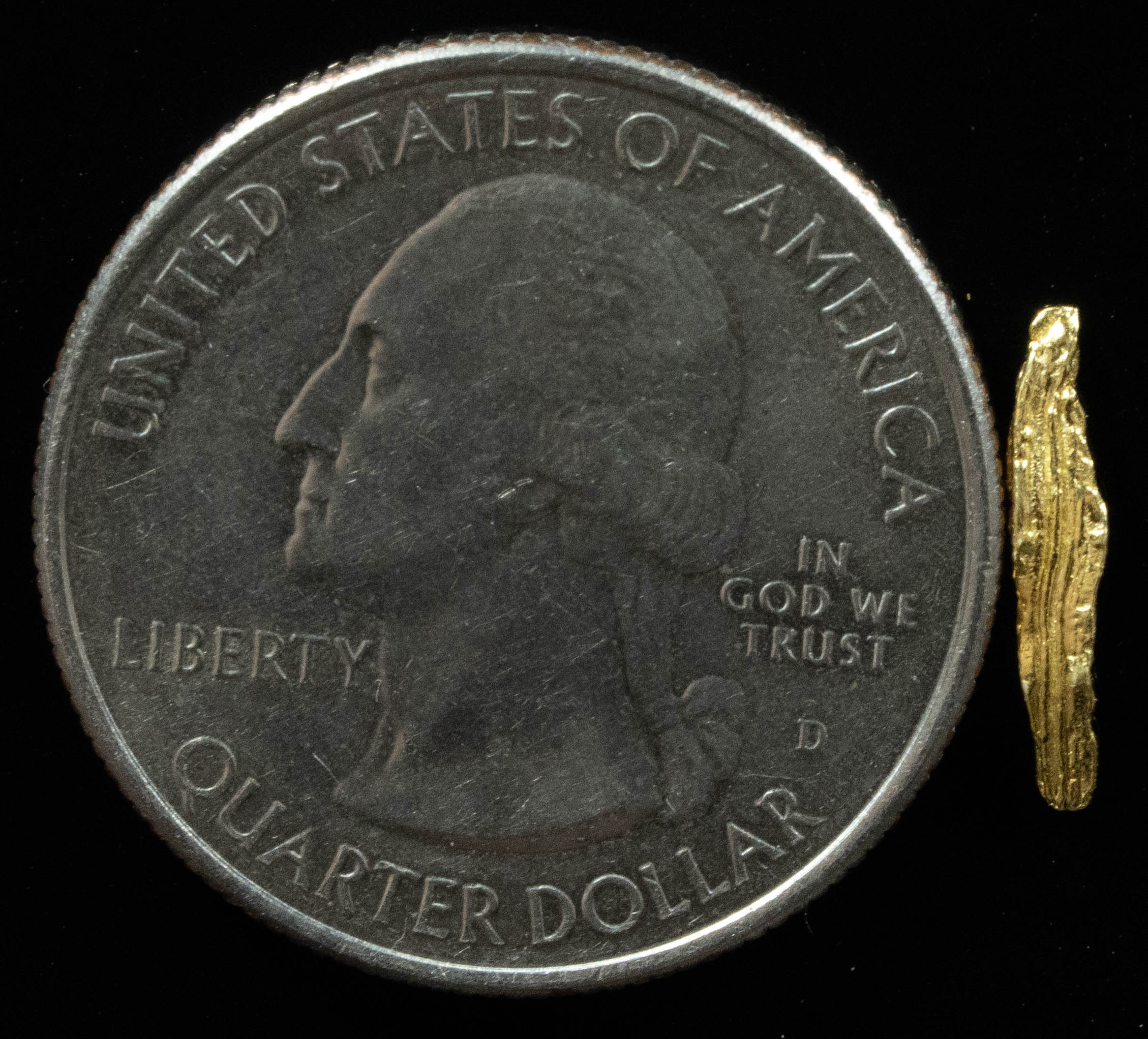 L-31 Exotic Alaskan BC Natural Gold Nugget .12 Grams Genuine