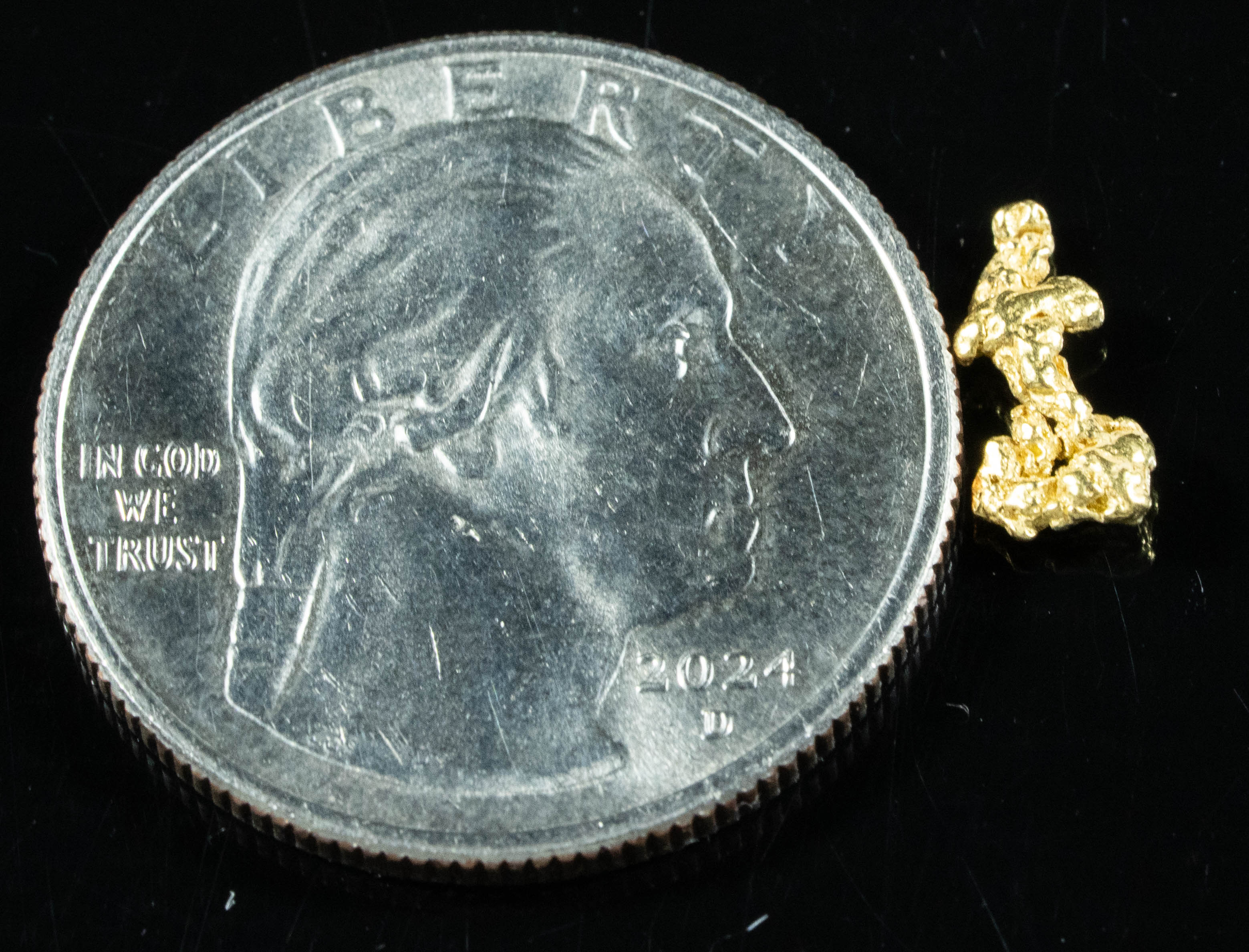 #41 Alaskan BC Natural Gold Nugget .40 Grams Genuine