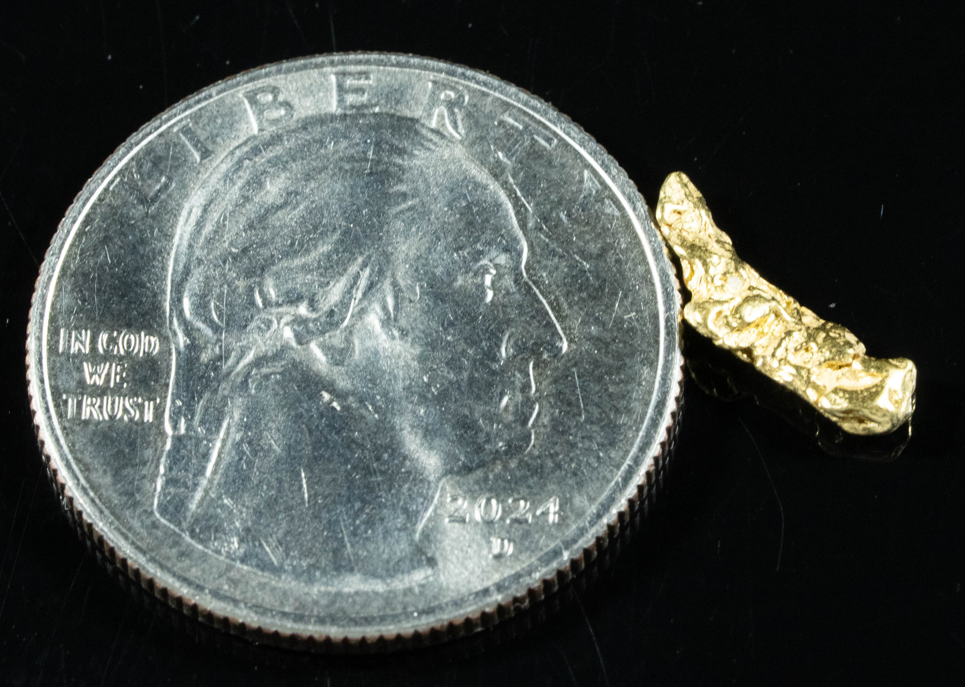 #43 Alaskan BC Natural Gold Nugget .59 Grams Genuine