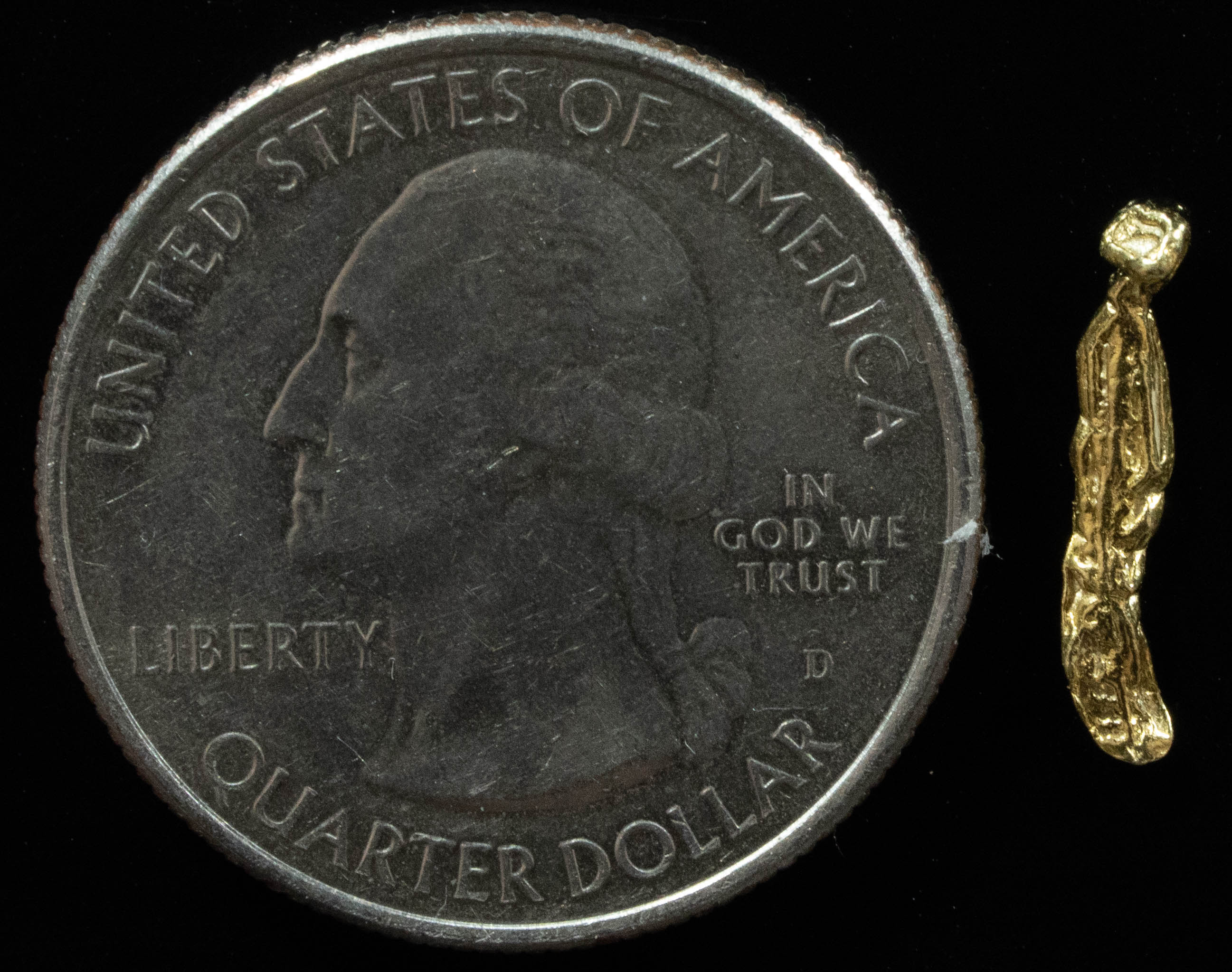 L-36 Exotic Alaskan BC Natural Gold Nugget .238 Grams Genuine