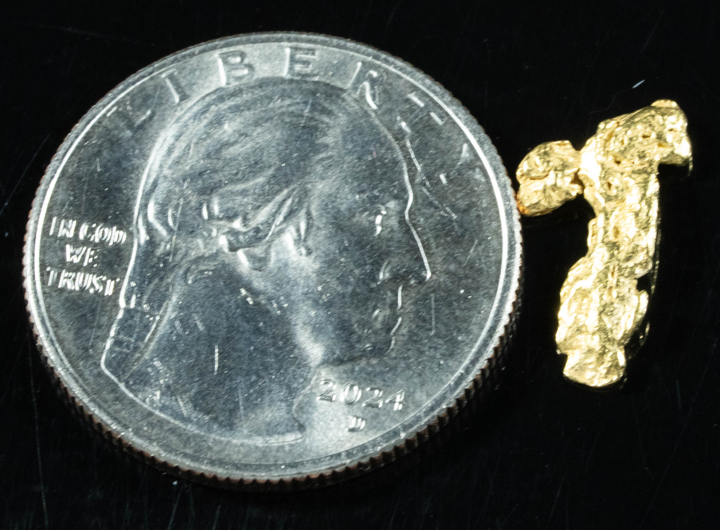 #57 Alaskan BC Natural Gold Nugget .88 Grams Genuine