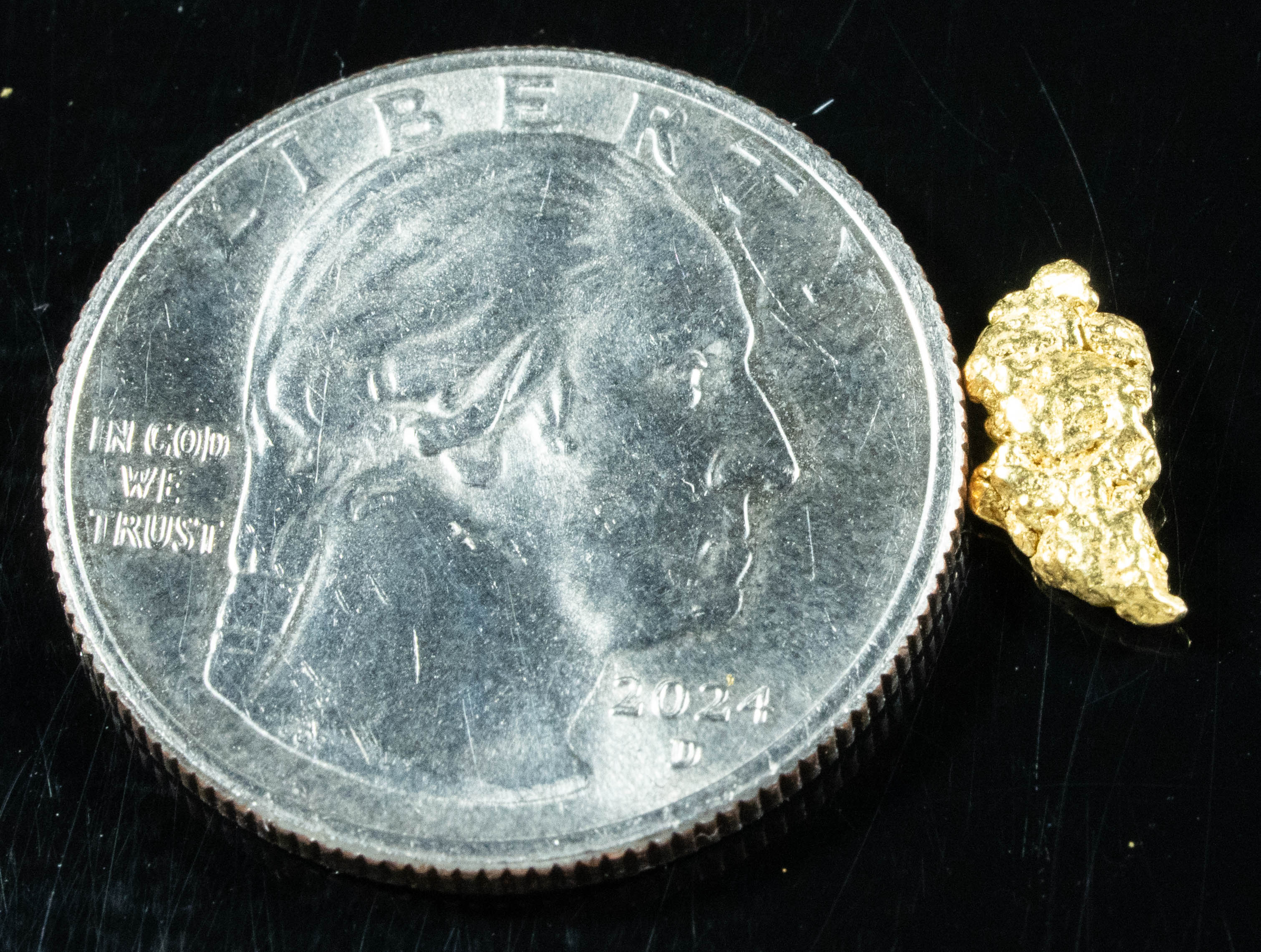 #62 Alaskan BC Natural Gold Nugget .57 Grams Genuine