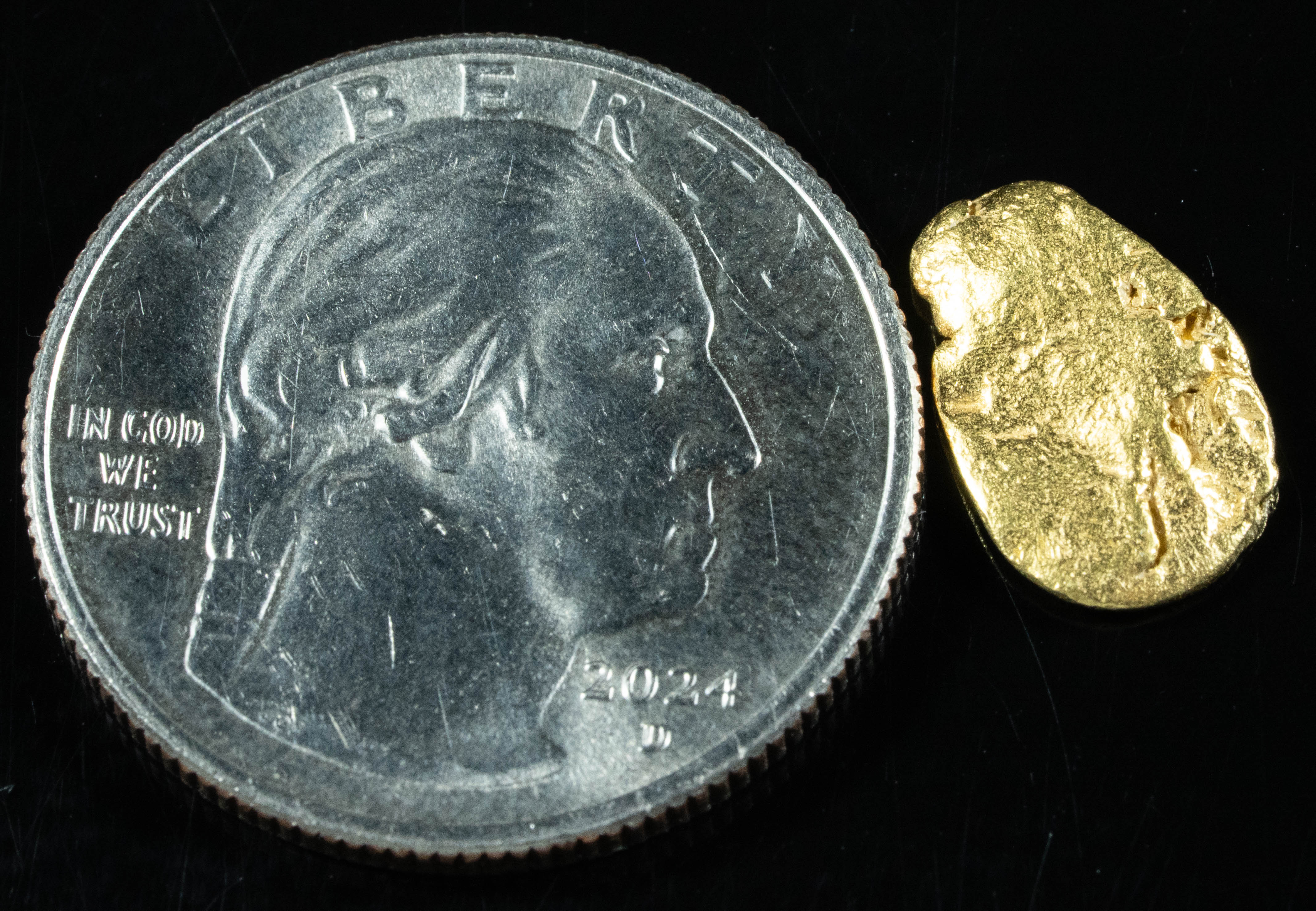 #65 Alaskan BC Natural Gold Nugget 1.10 Grams Genuine