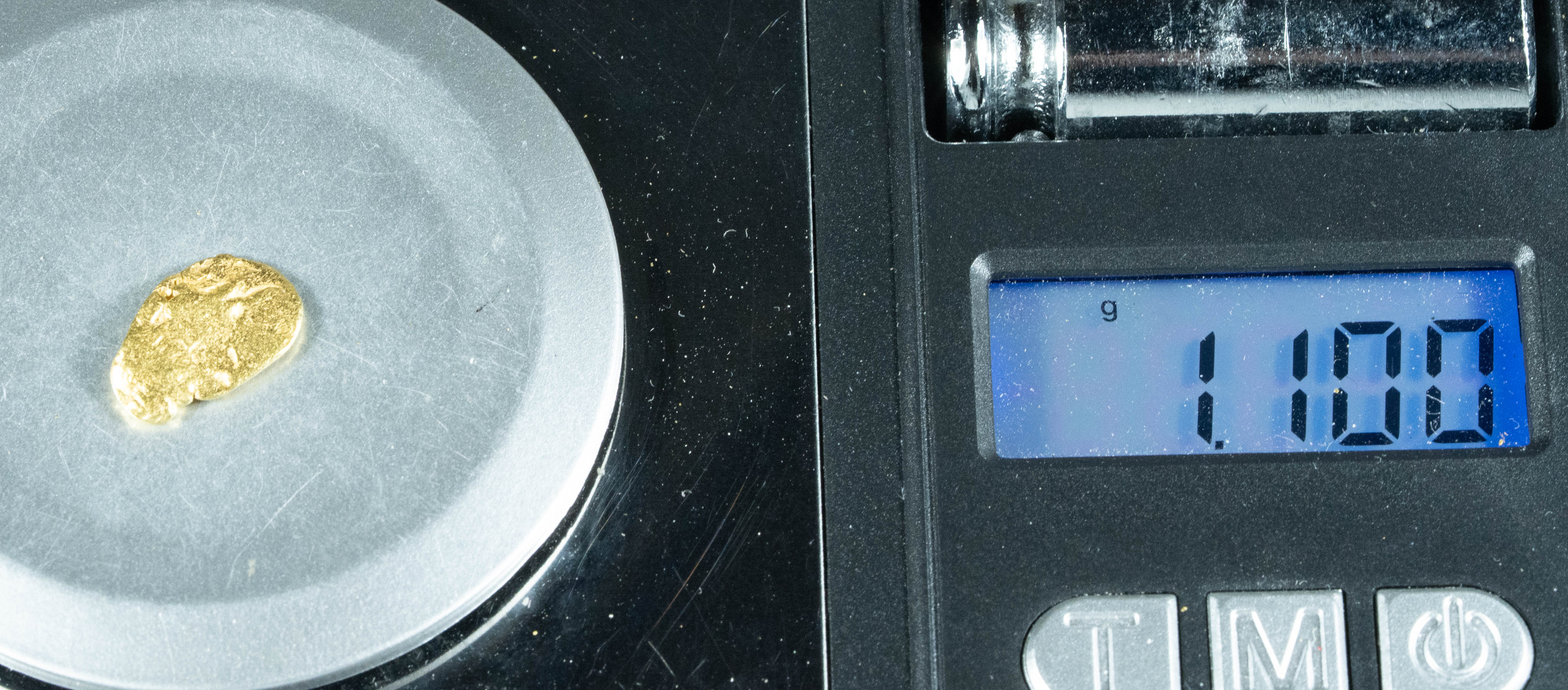 #65 Alaskan BC Natural Gold Nugget 1.10 Grams Genuine