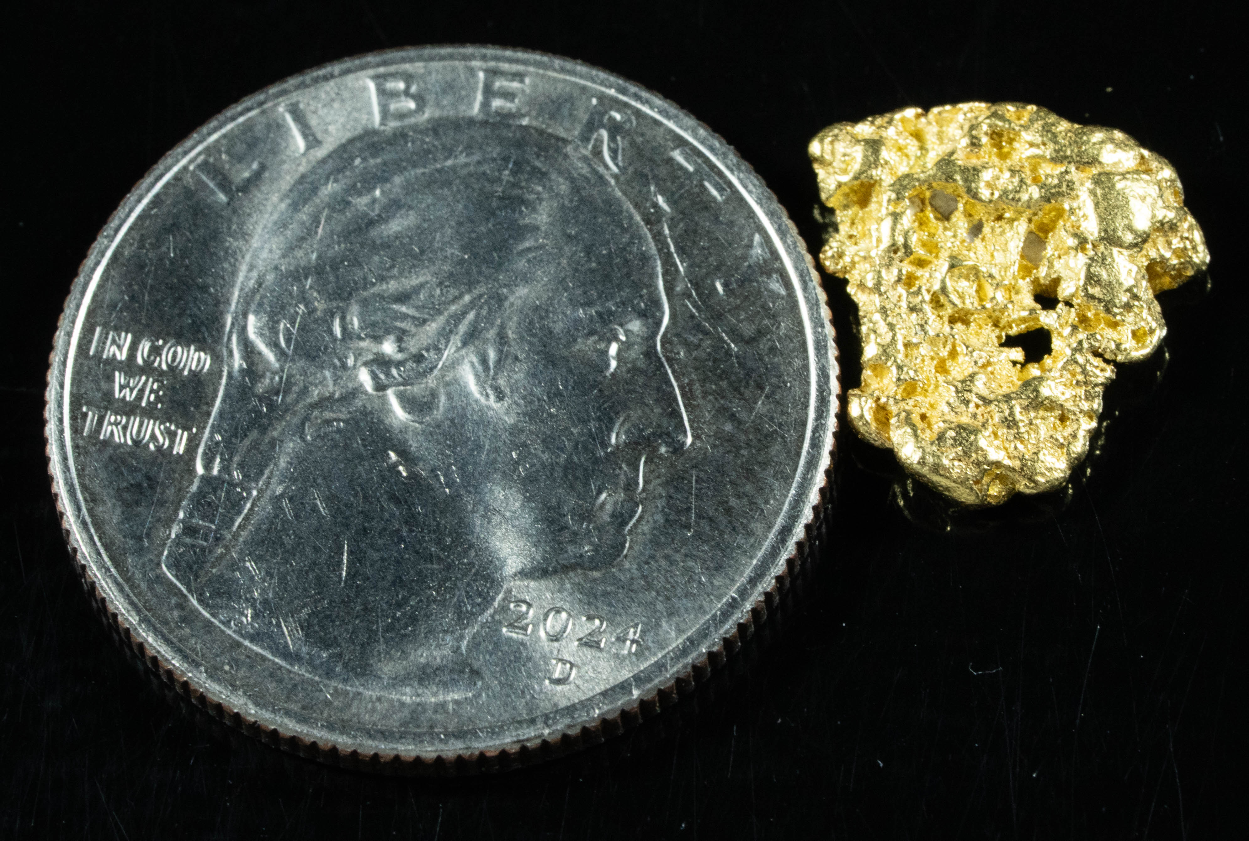 #66 Alaskan BC Natural Gold Nugget 1.92 Grams Genuine