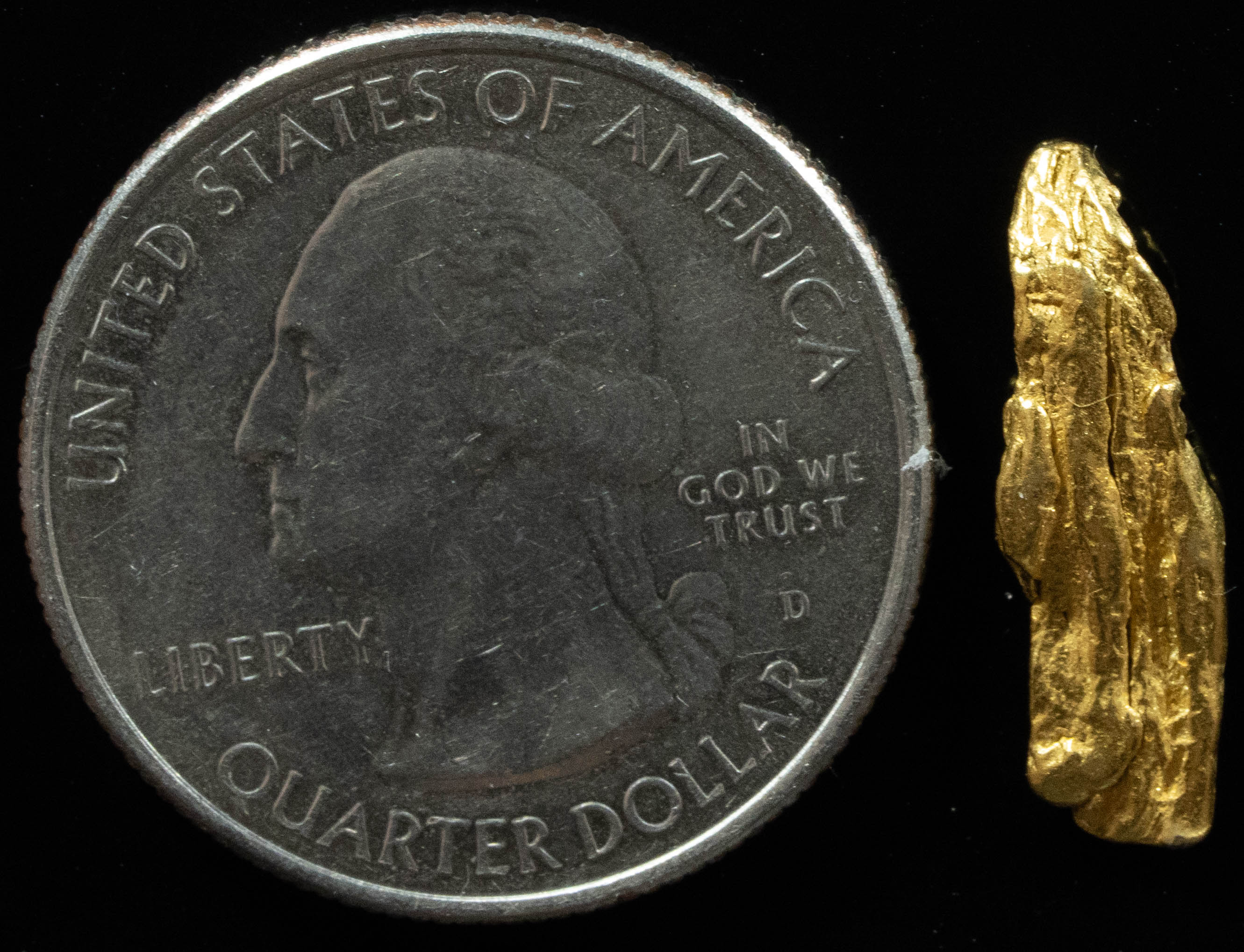 L-49 Exotic Alaskan BC Natural Gold Nugget 1.06 Grams Genuine