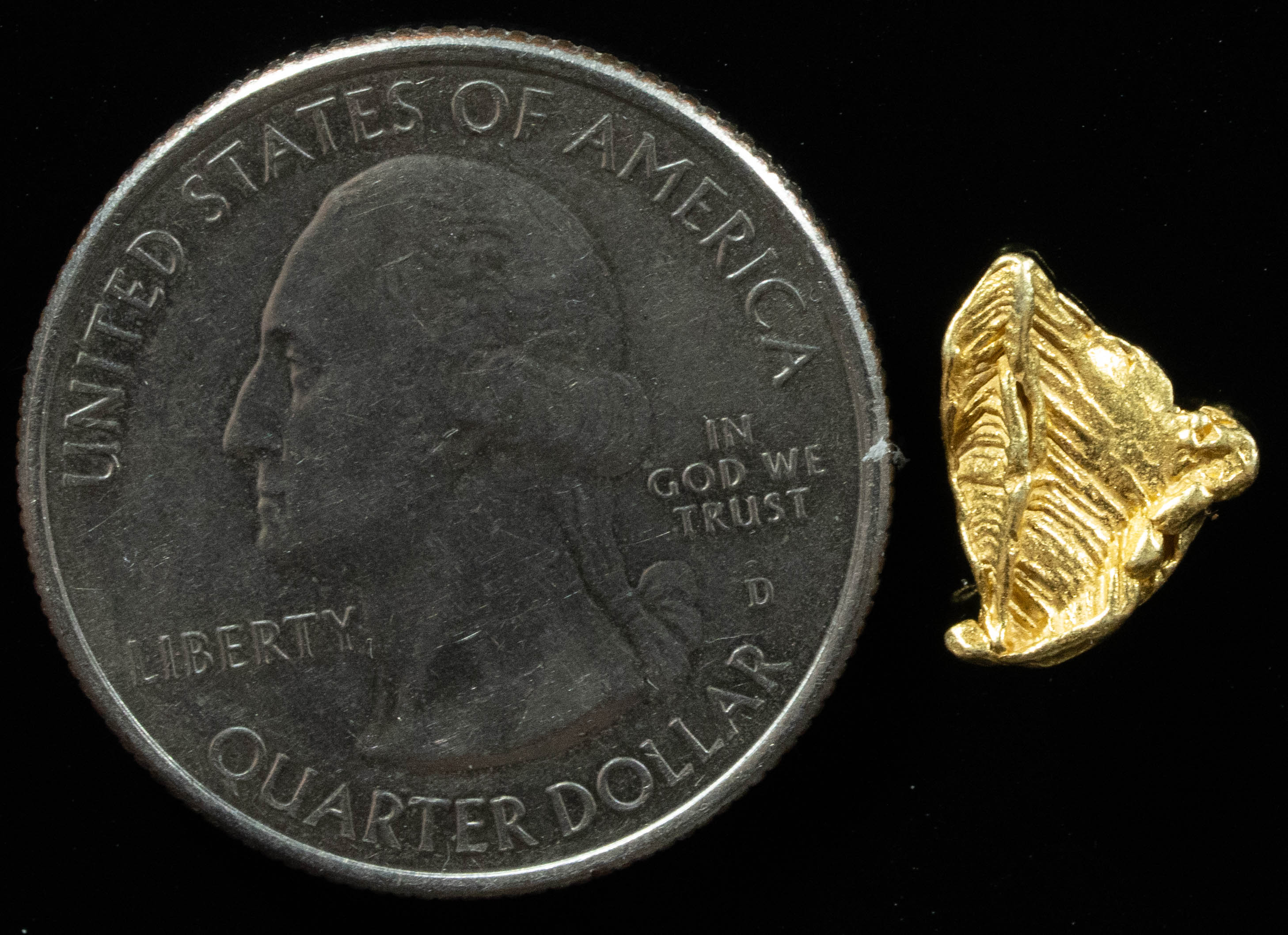 L-50 Exotic Alaskan BC Natural Gold Nugget .836 Grams Genuine