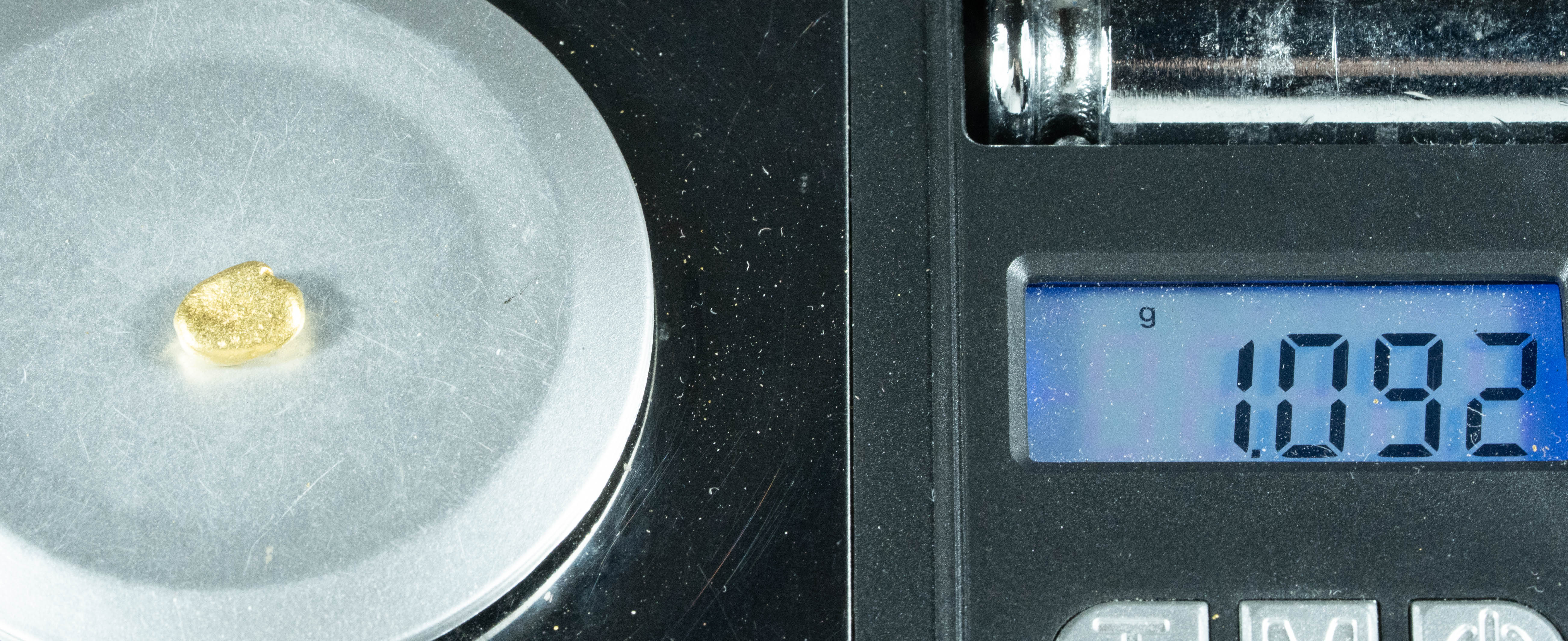 #70 Alaskan BC Natural Gold Nugget 1.09 Grams Genuine