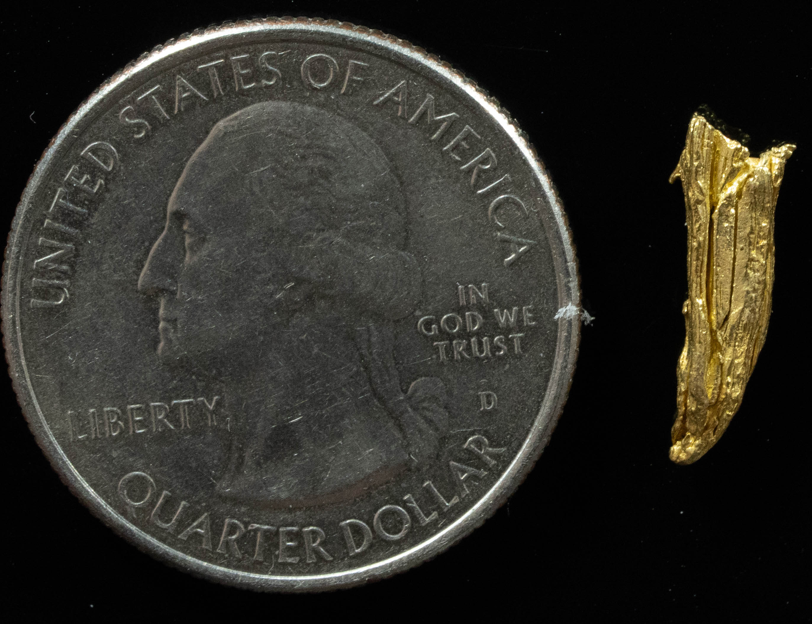 L-52 Exotic Alaskan BC Natural Gold Nugget .82 Grams Genuine