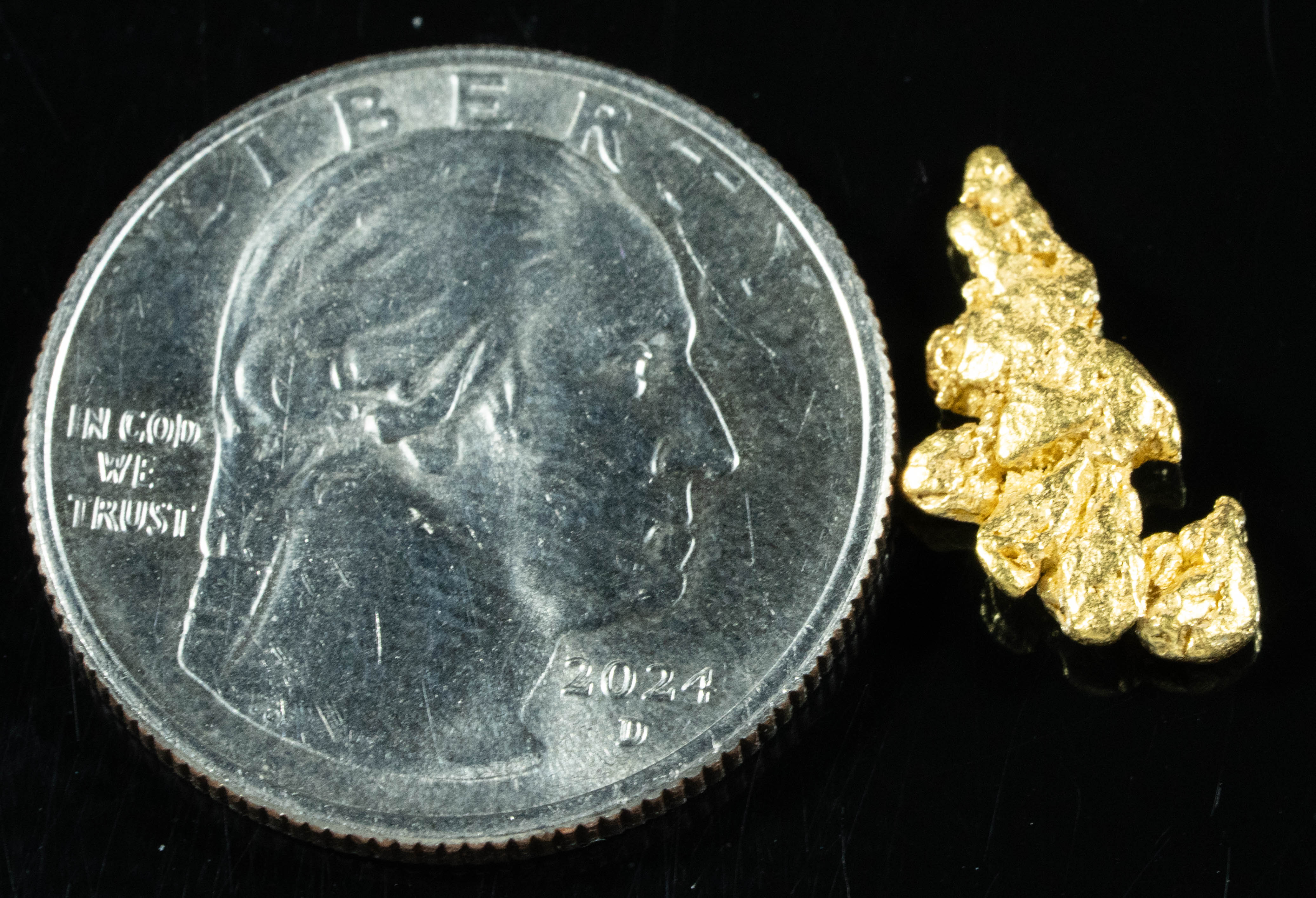 #75 Alaskan BC Natural Gold Nugget 1.35 Grams Genuine