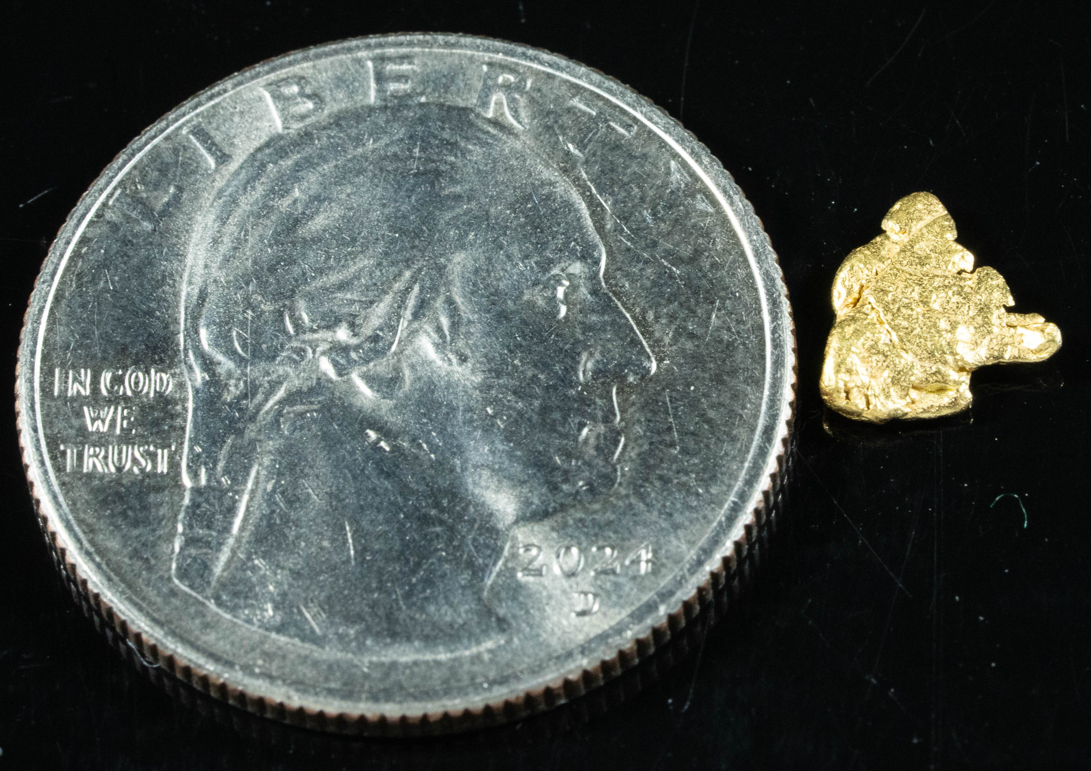 #84 Alaskan BC Natural Gold Nugget .42 Grams Genuine