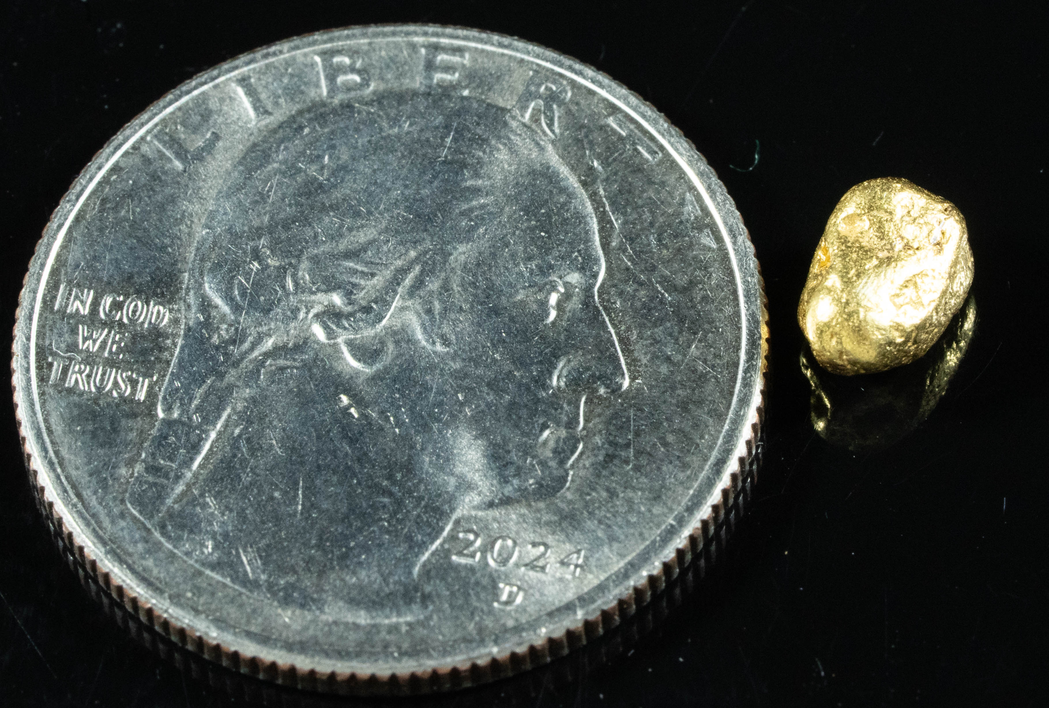 #85 Alaskan BC Natural Gold Nugget 1.10 Grams Genuine