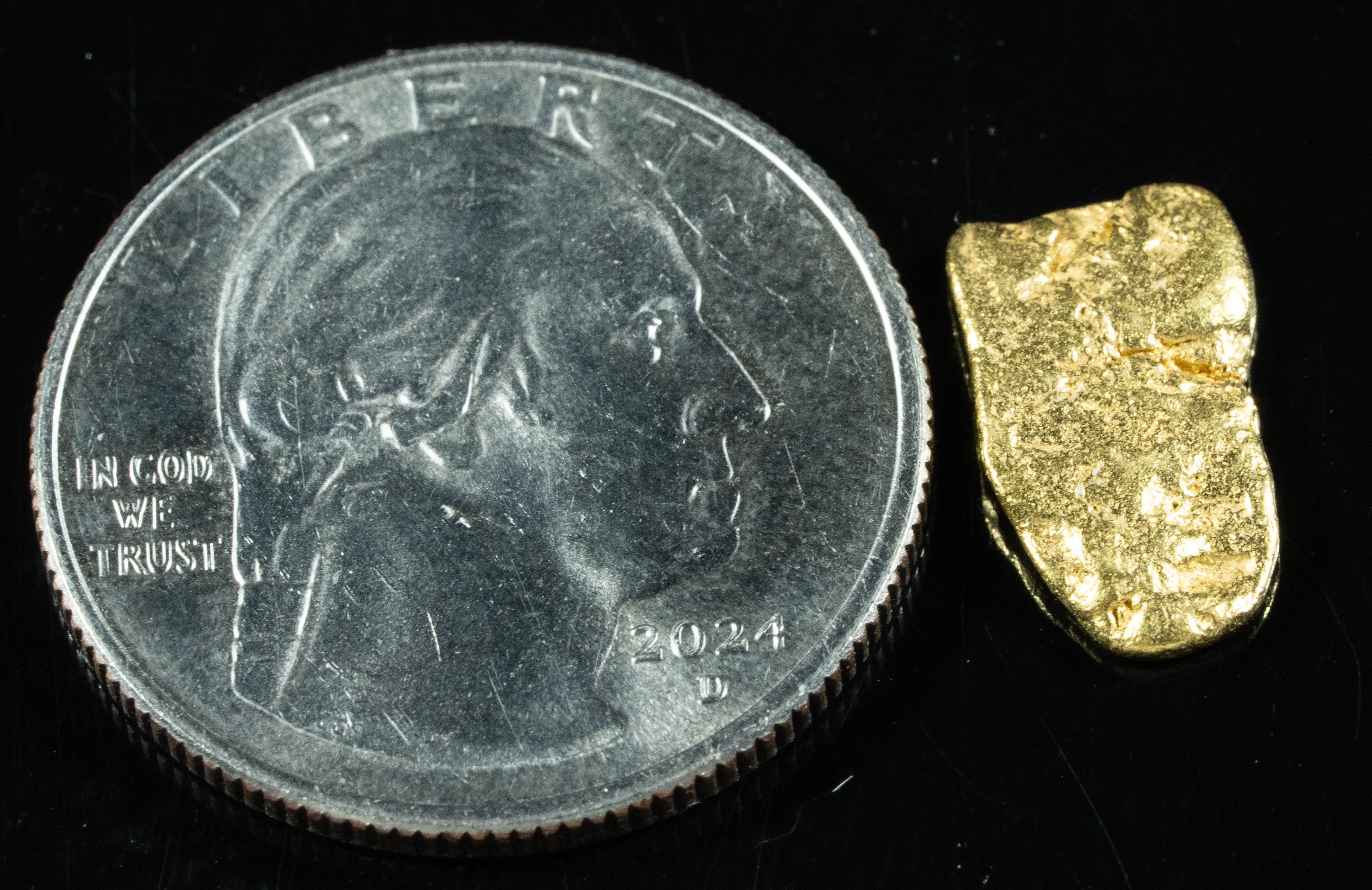 #106 Alaskan BC Natural Gold Nugget 1.65 Grams Genuine