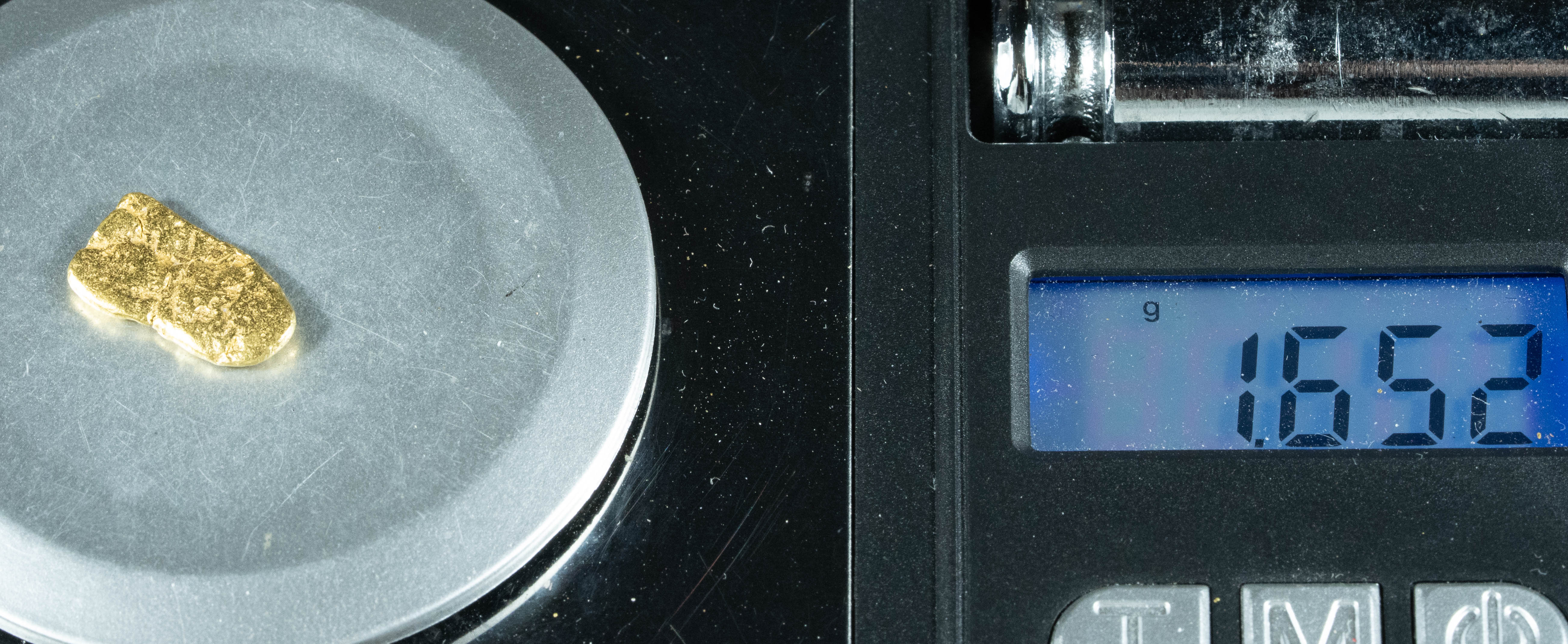 #106 Alaskan BC Natural Gold Nugget 1.65 Grams Genuine