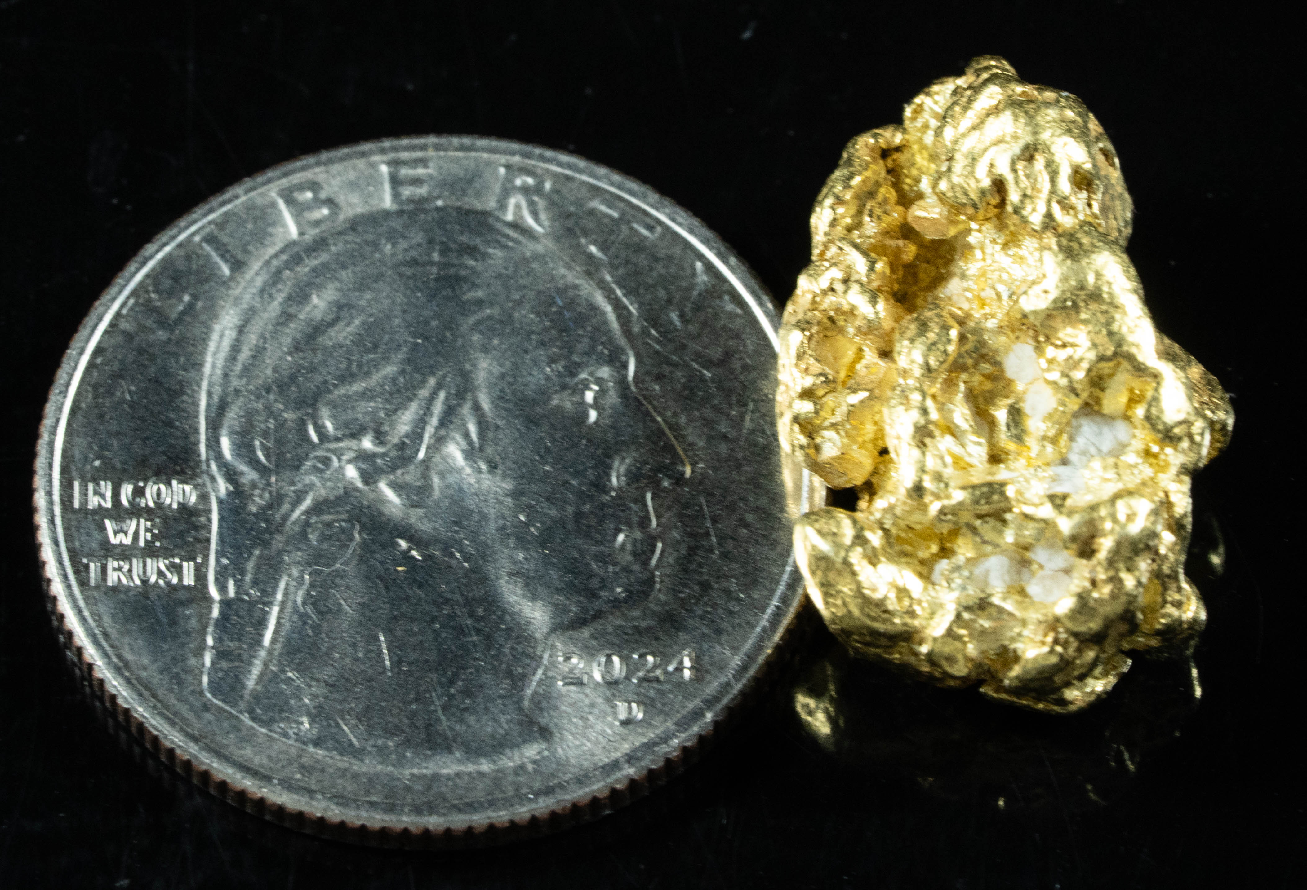 #495 Alaskan BC Natural Gold Nugget 11.74 Grams Genuine