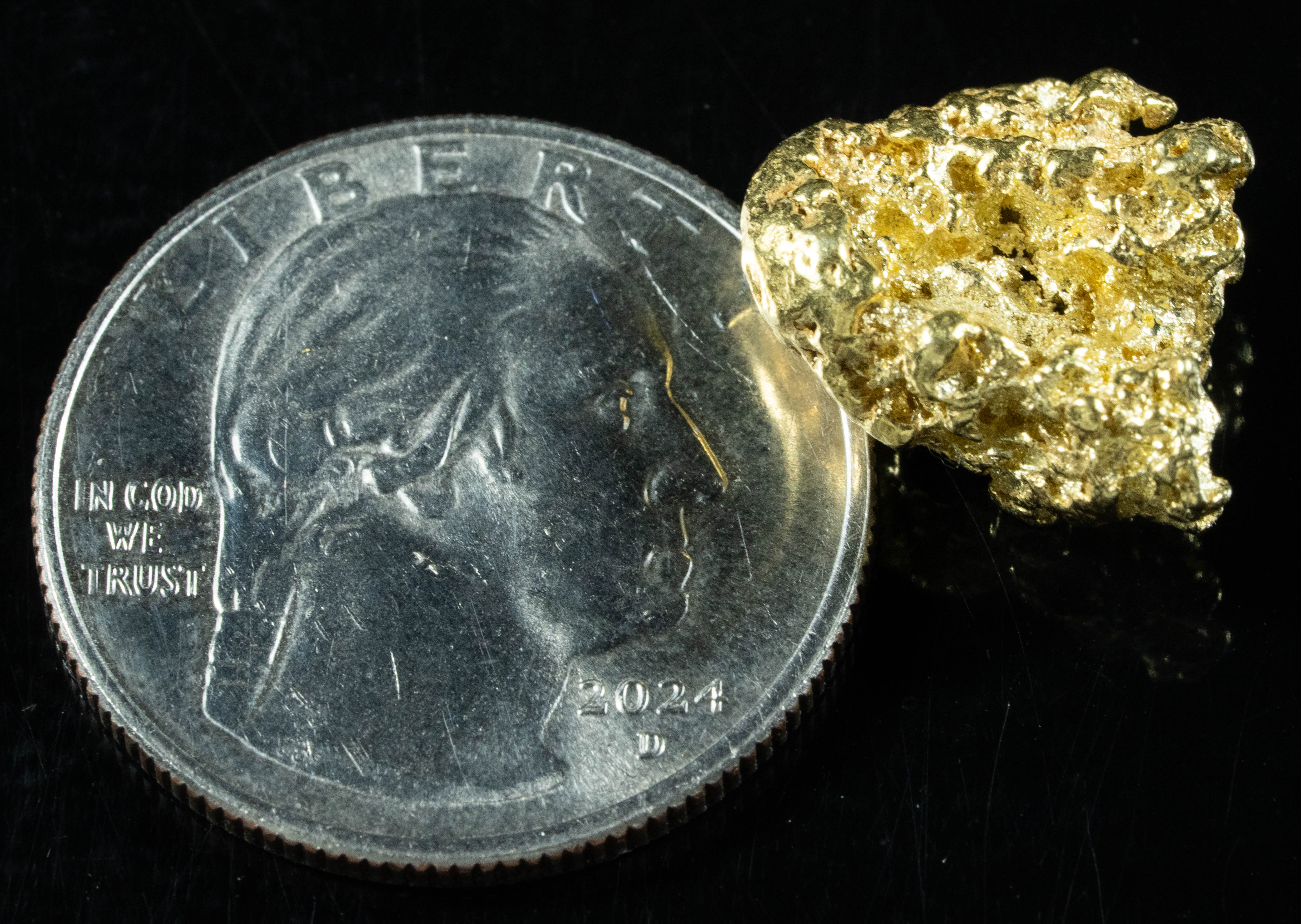 #498 Alaskan BC Natural Gold Nugget 5.34 Grams Genuine