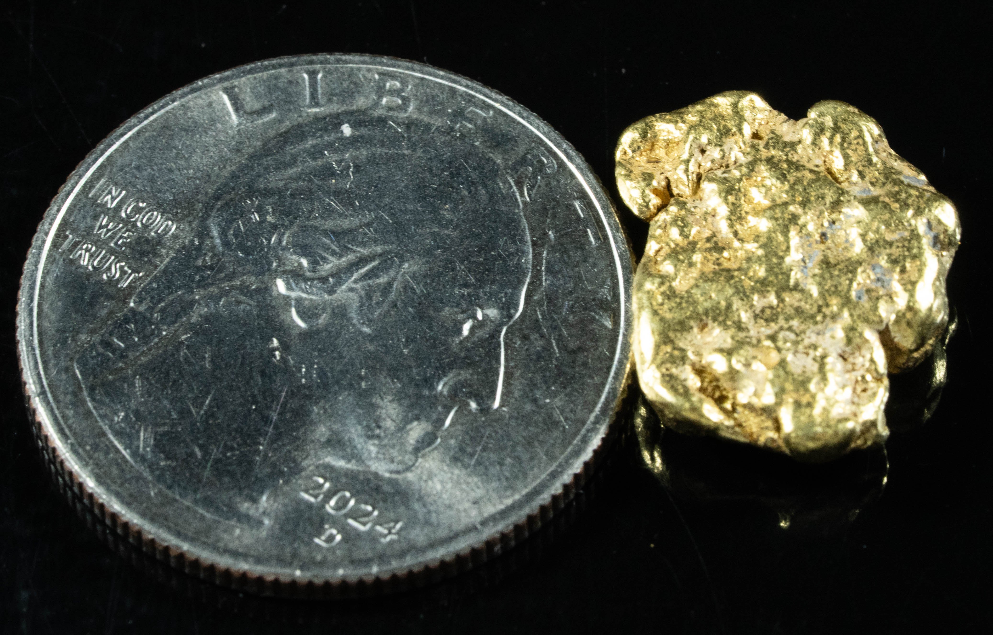 #508 Alaskan BC Natural Gold Nugget 5.41 Grams Genuine