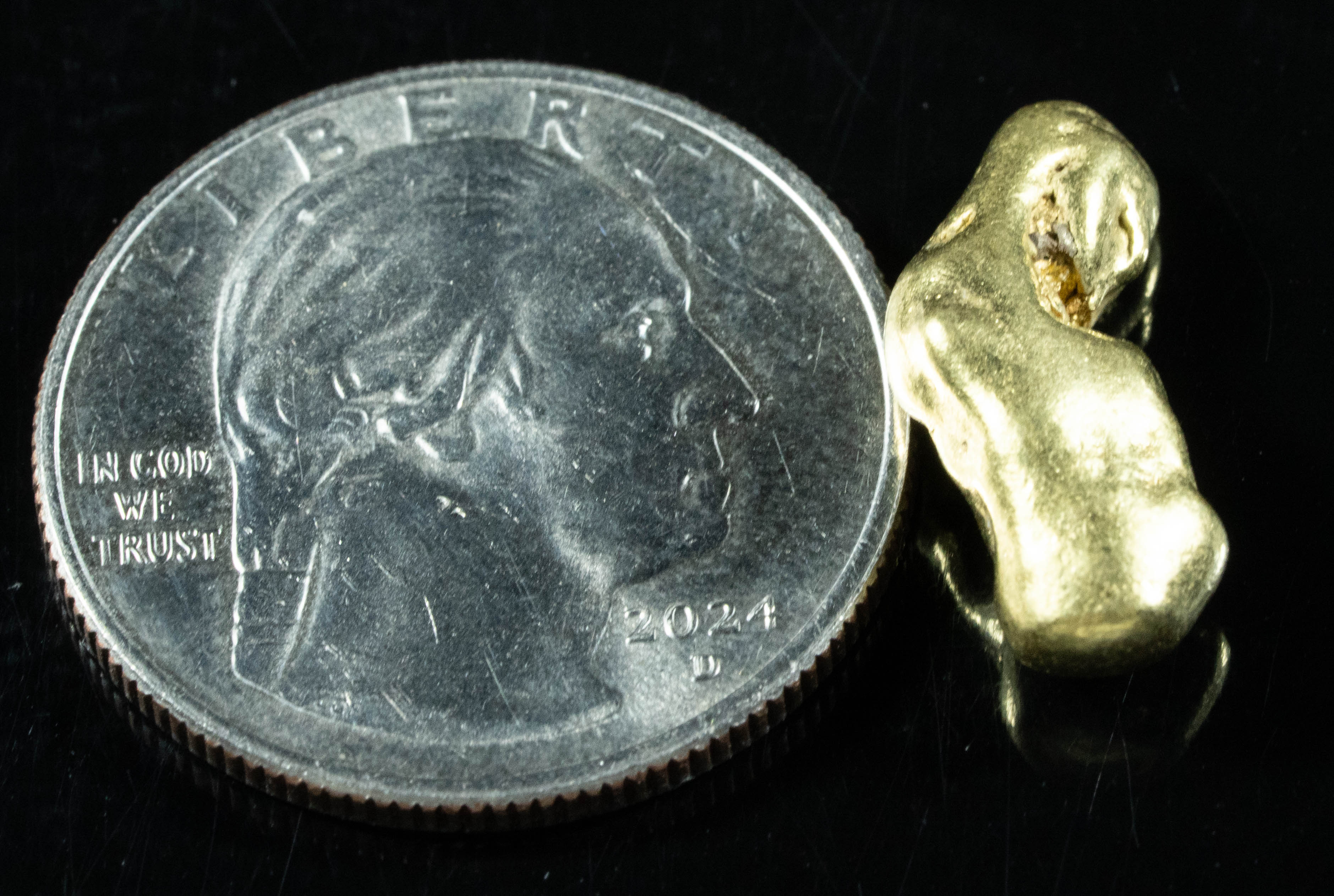 #512 Alaskan BC Natural Gold Nugget 5.51 Grams Genuine