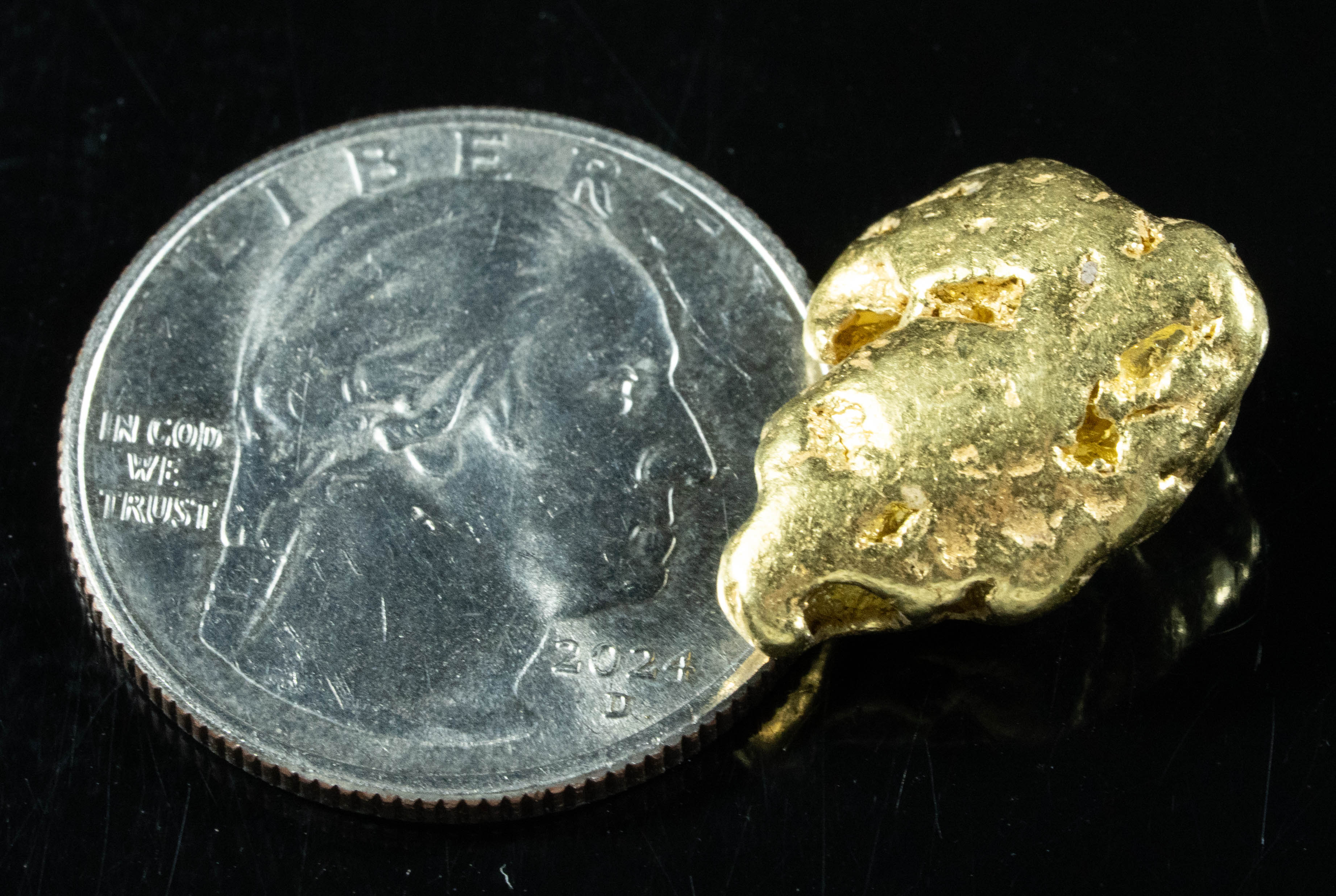 #514 Alaskan BC Natural Gold Nugget 9.74 Grams Genuine