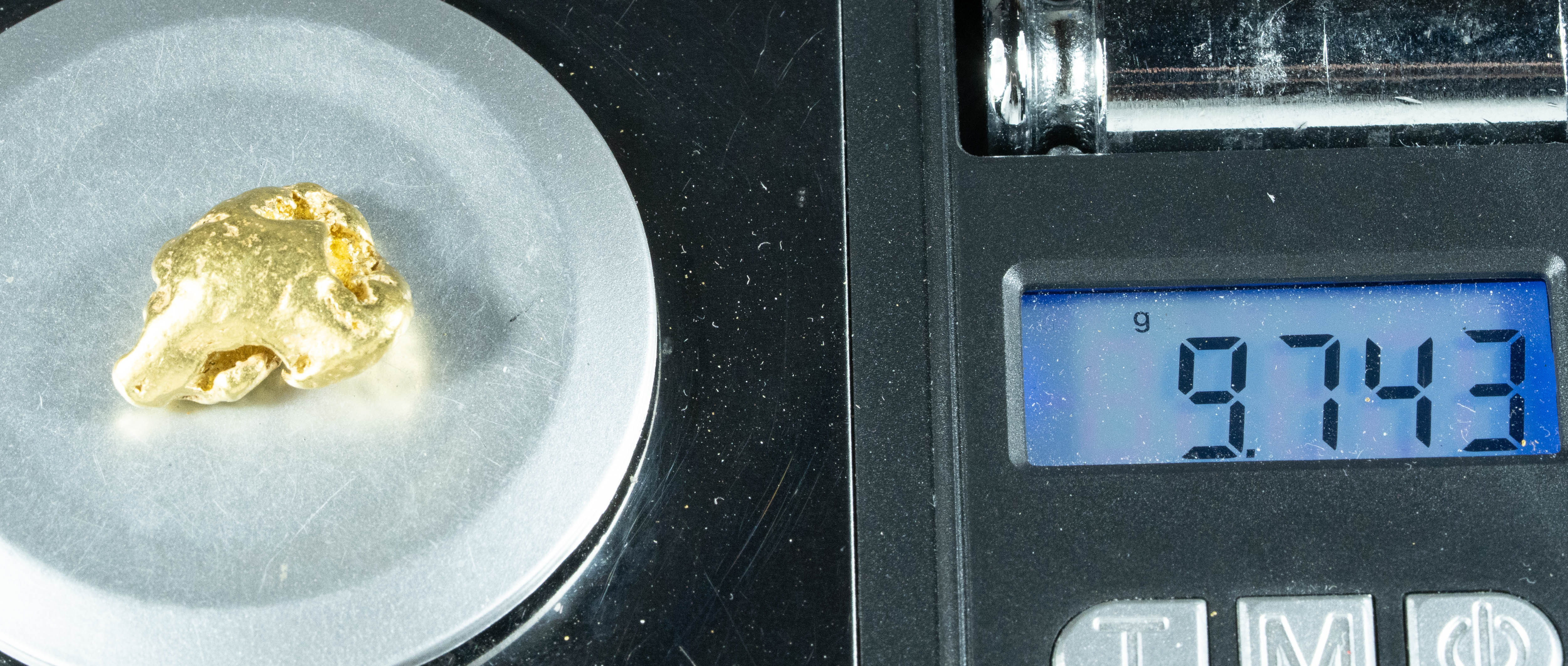 #514 Alaskan BC Natural Gold Nugget 9.74 Grams Genuine