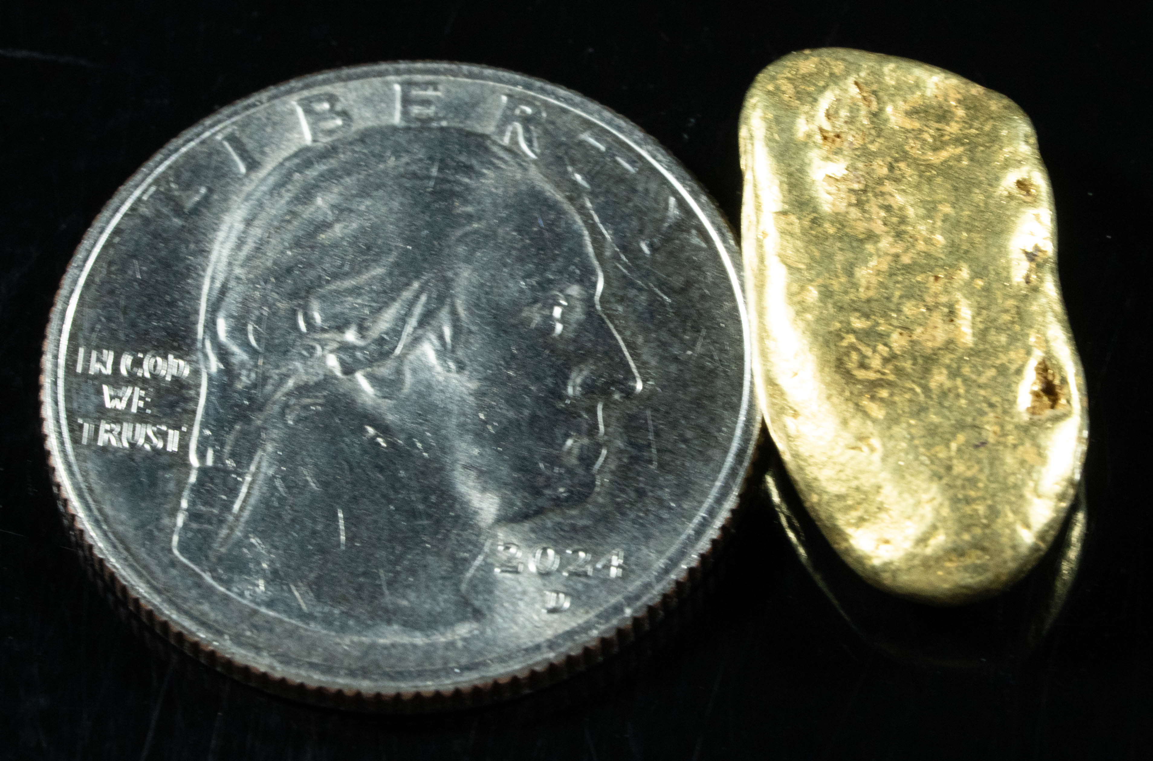 #515 Alaskan BC Natural Gold Nugget 8.98 Grams Genuine