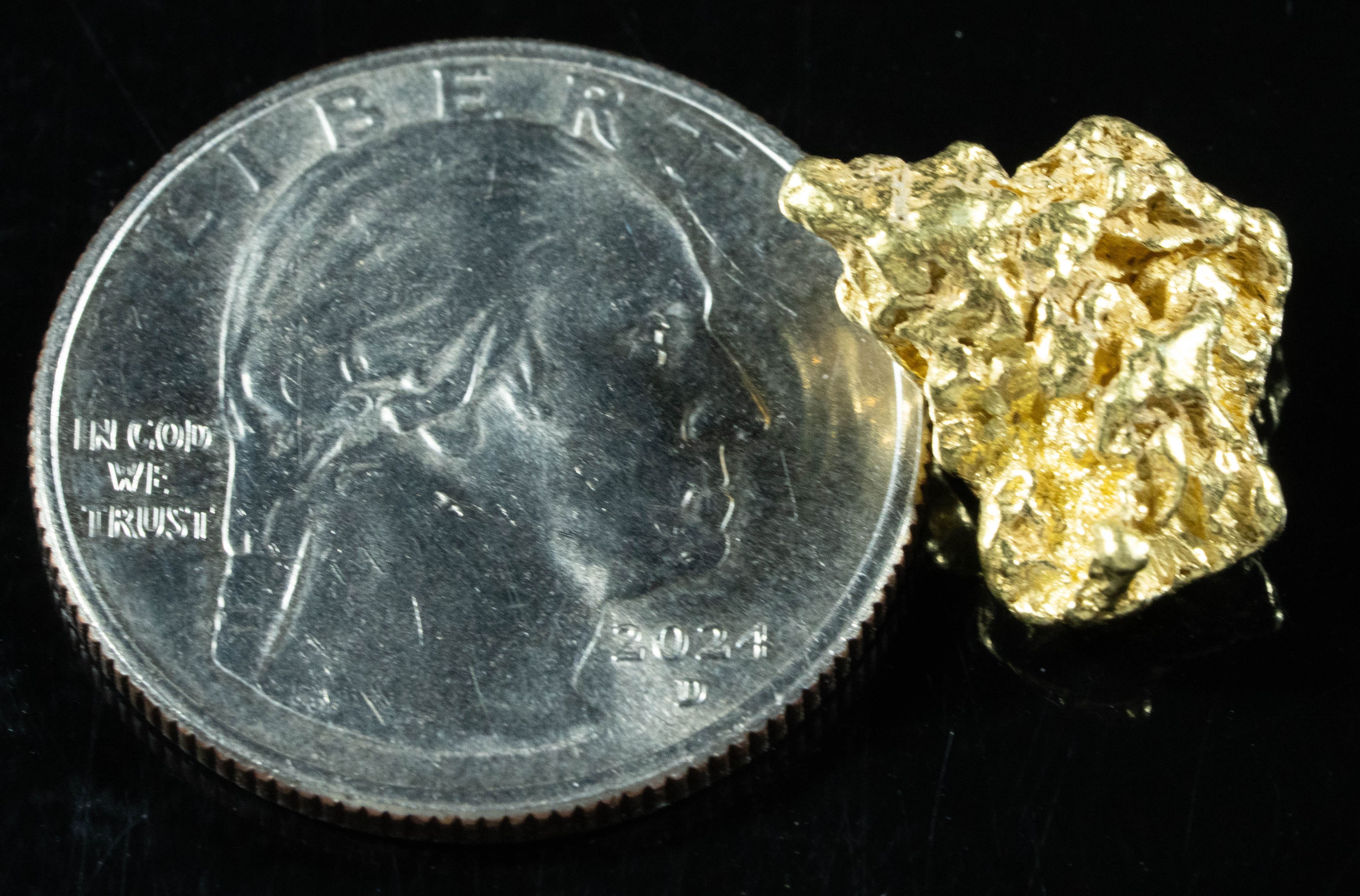 #516 Alaskan BC Natural Gold Nugget 5.04 Grams Genuine