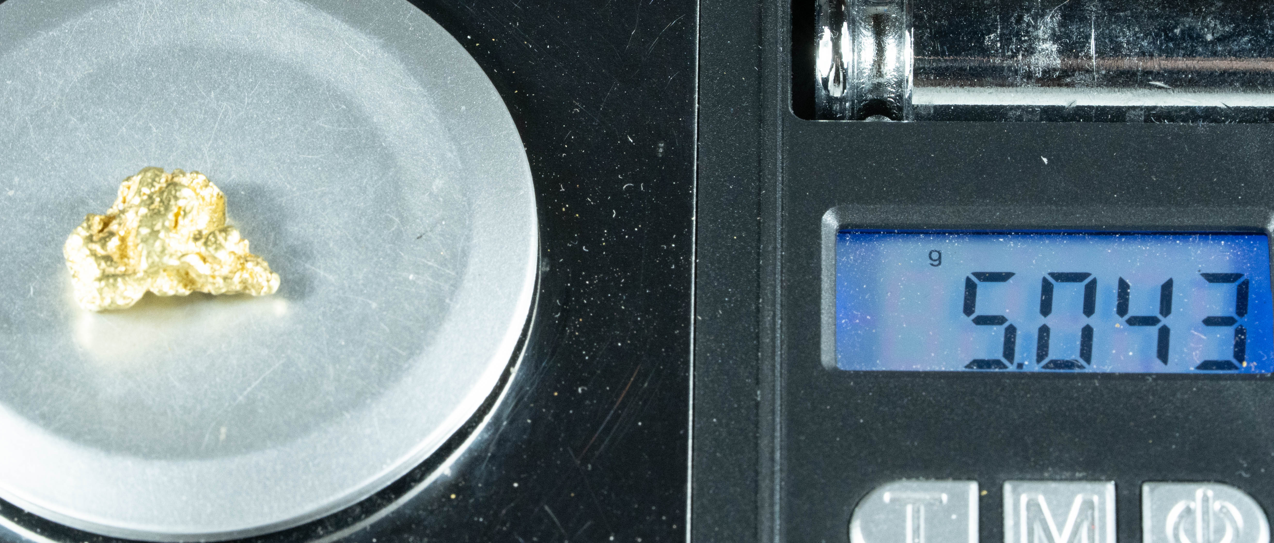 #516 Alaskan BC Natural Gold Nugget 5.04 Grams Genuine