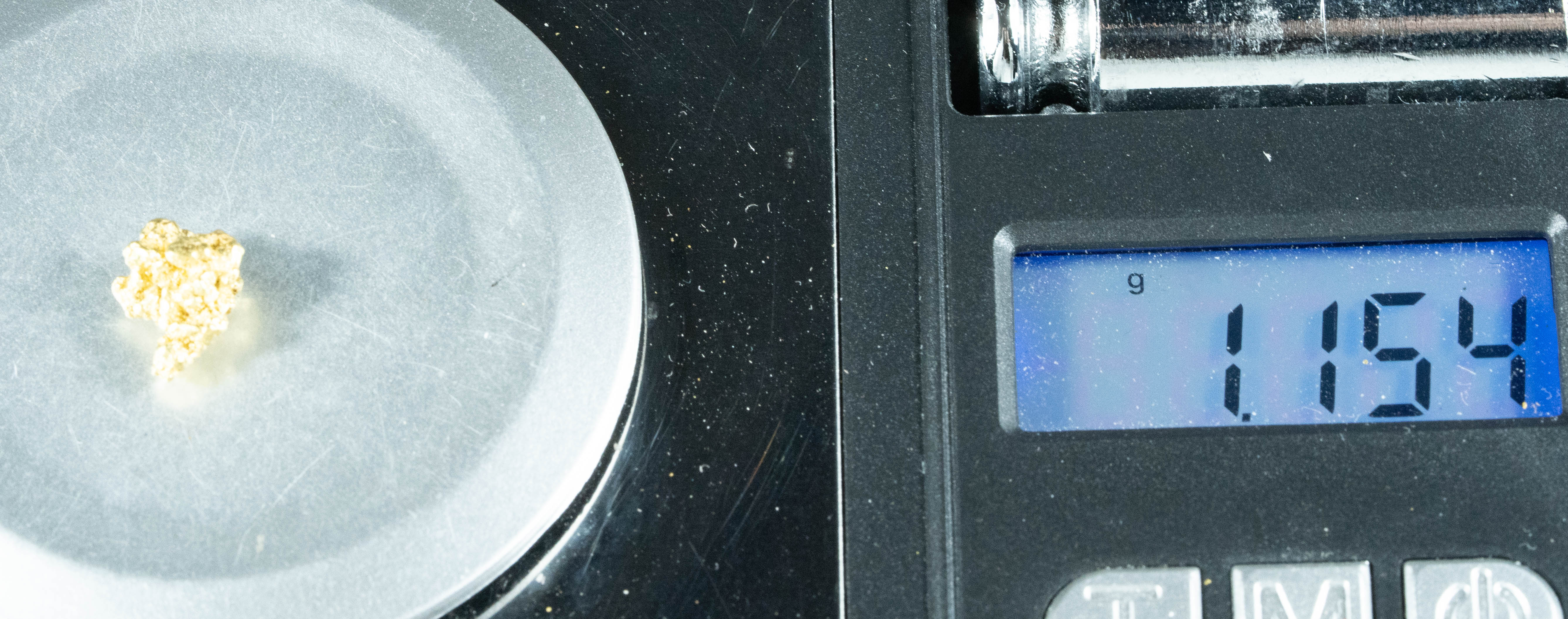 #109 Alaskan BC Natural Gold Nugget 1.15 Grams Genuine