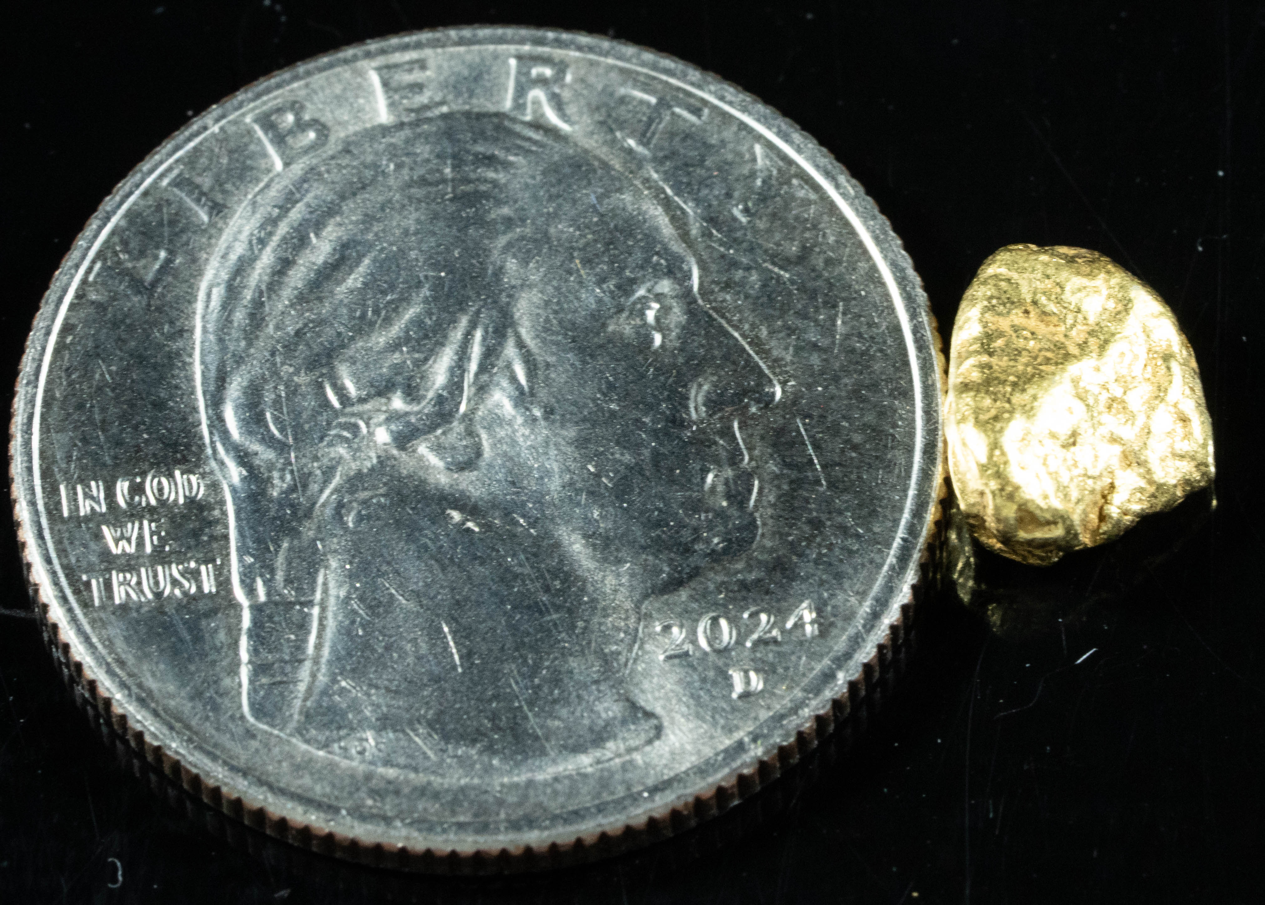 #111 Alaskan BC Natural Gold Nugget 1.83 Grams Genuine