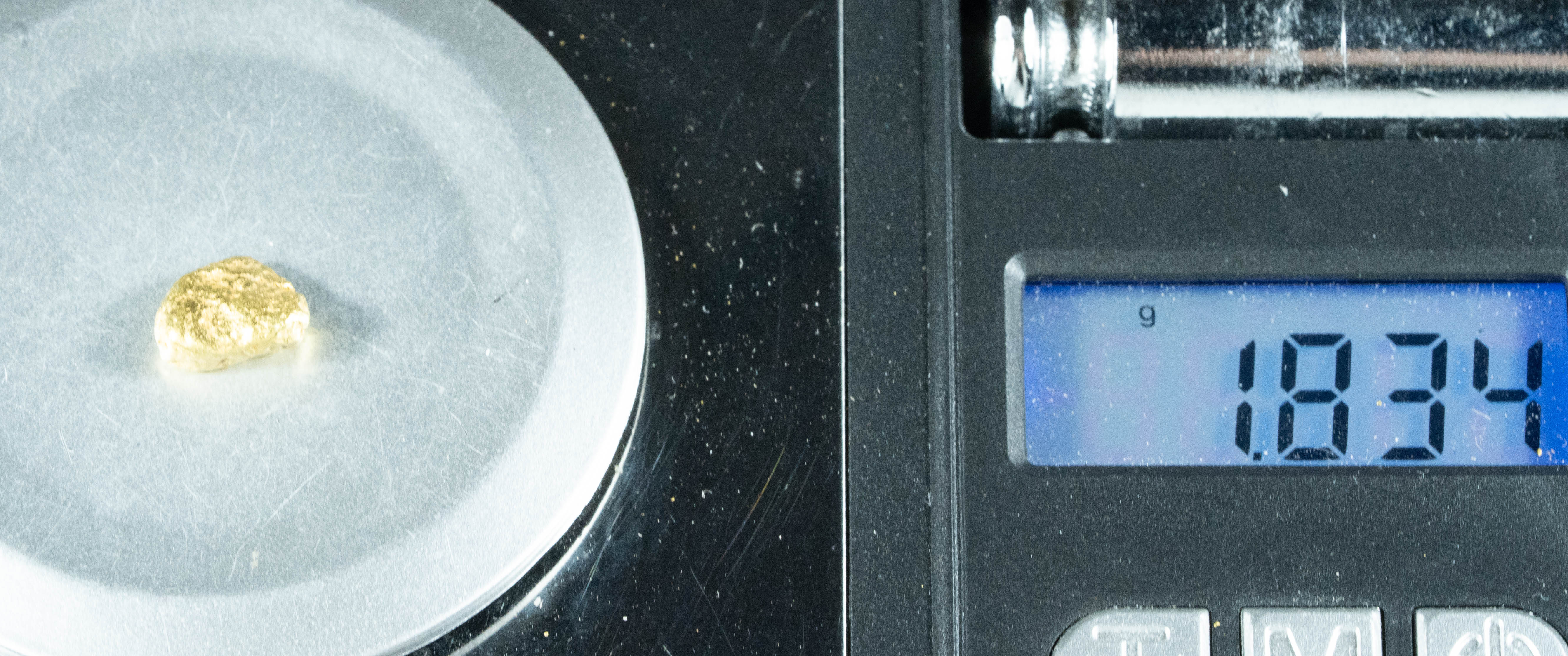 #111 Alaskan BC Natural Gold Nugget 1.83 Grams Genuine