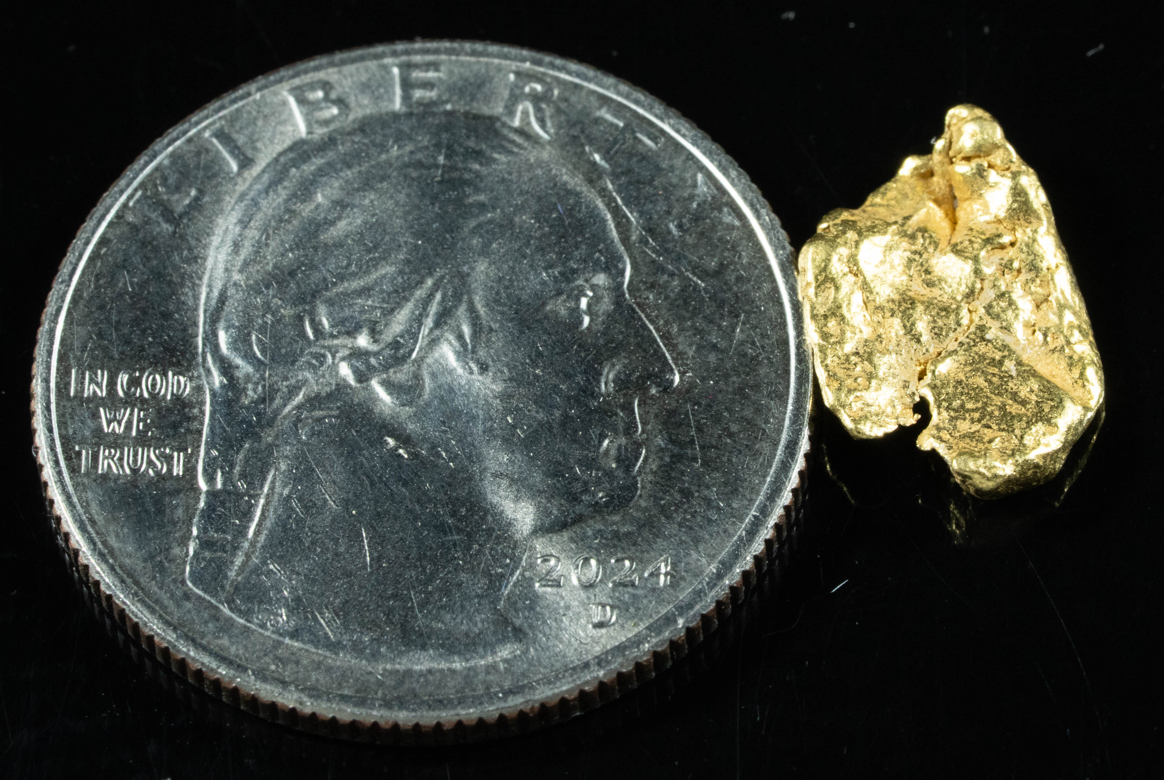 #113 Alaskan BC Natural Gold Nugget 1.38 Grams Genuine