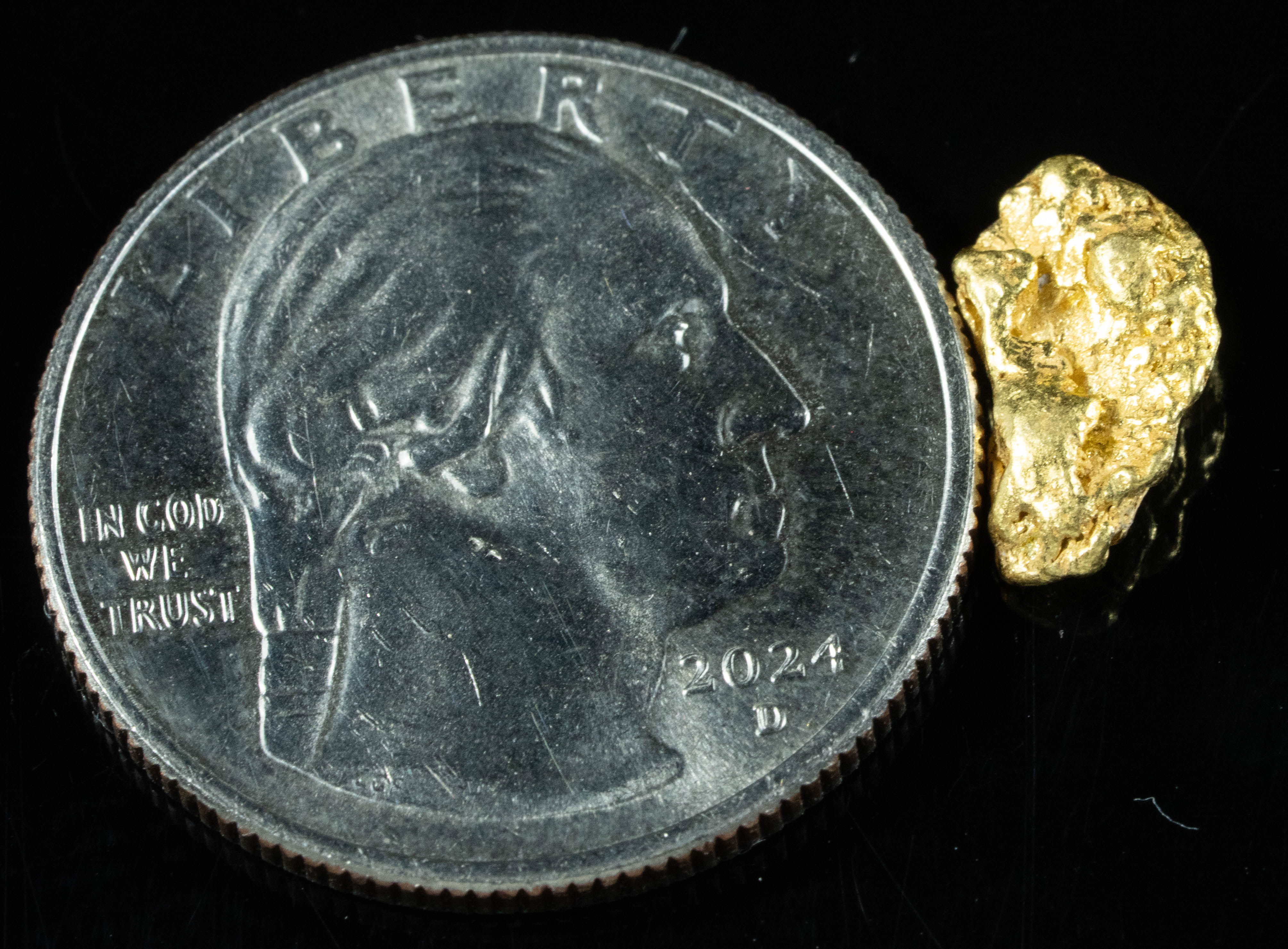 #115 Alaskan BC Natural Gold Nugget 1.18 Grams Genuine