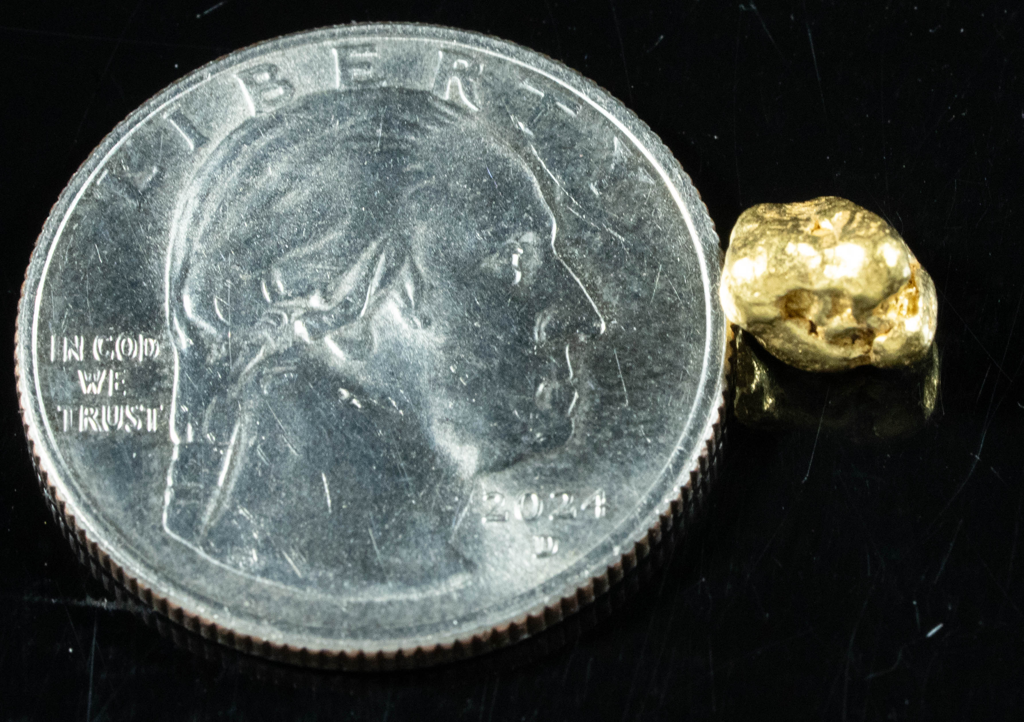 #121 Alaskan BC Natural Gold Nugget 1.84 Grams Genuine