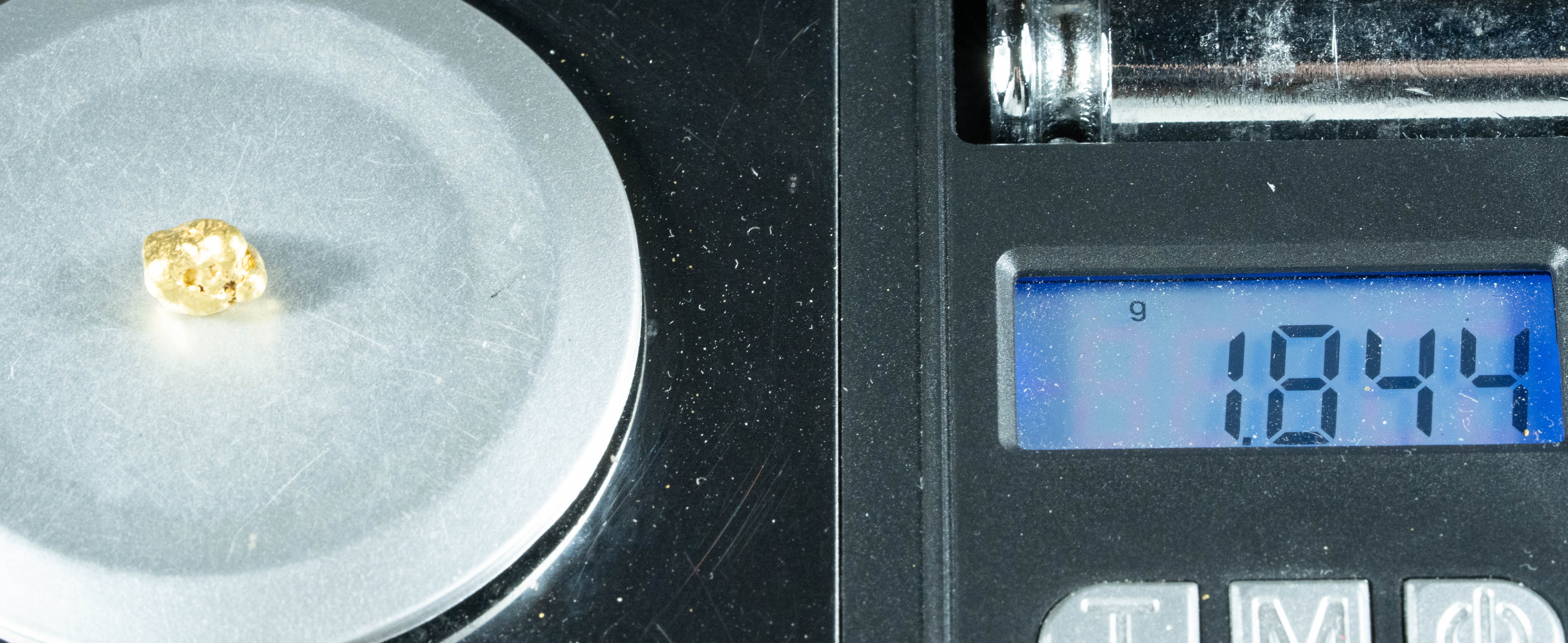 #121 Alaskan BC Natural Gold Nugget 1.84 Grams Genuine