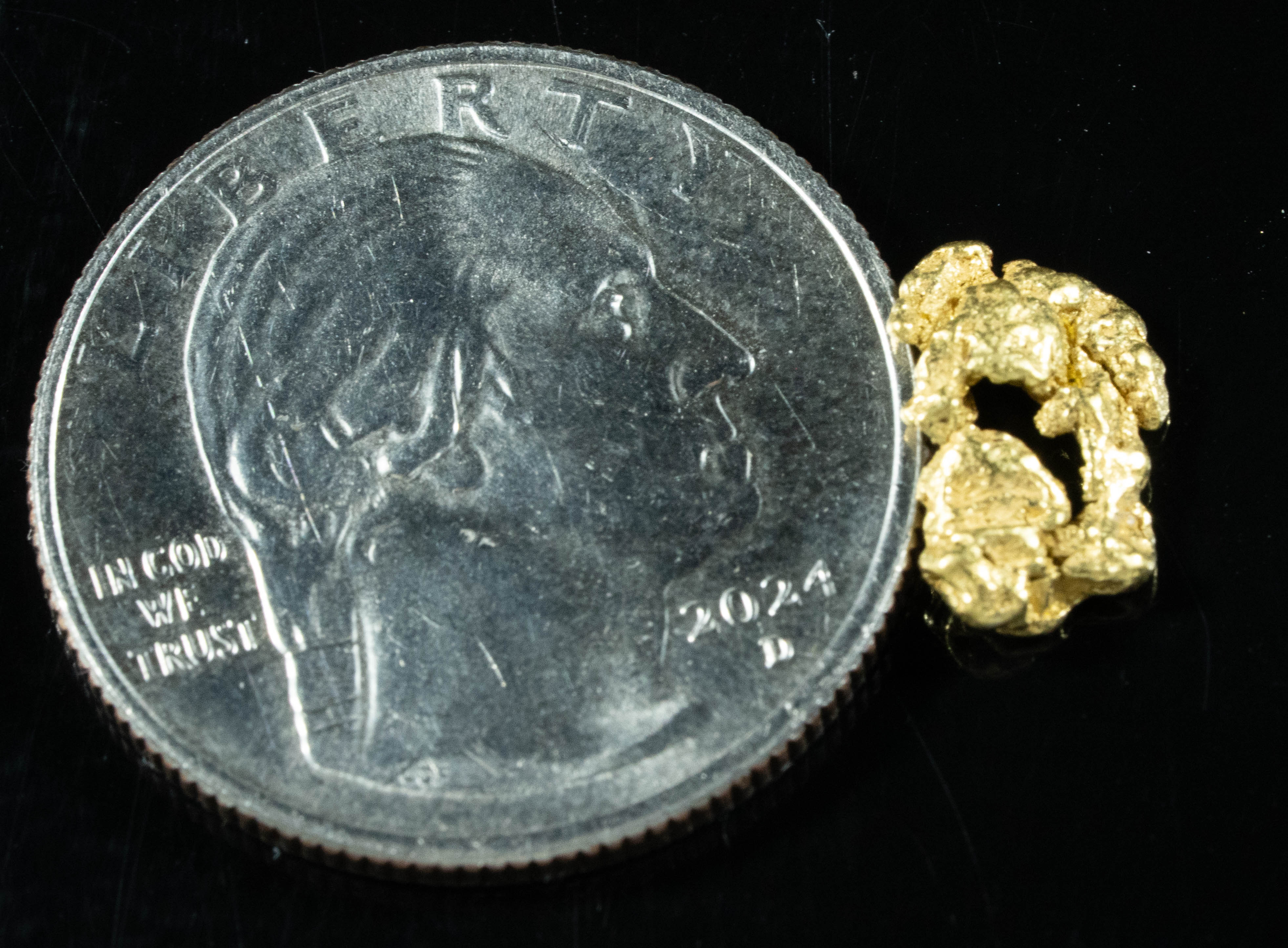 #123 Alaskan BC Natural Gold Nugget .99 Grams Genuine