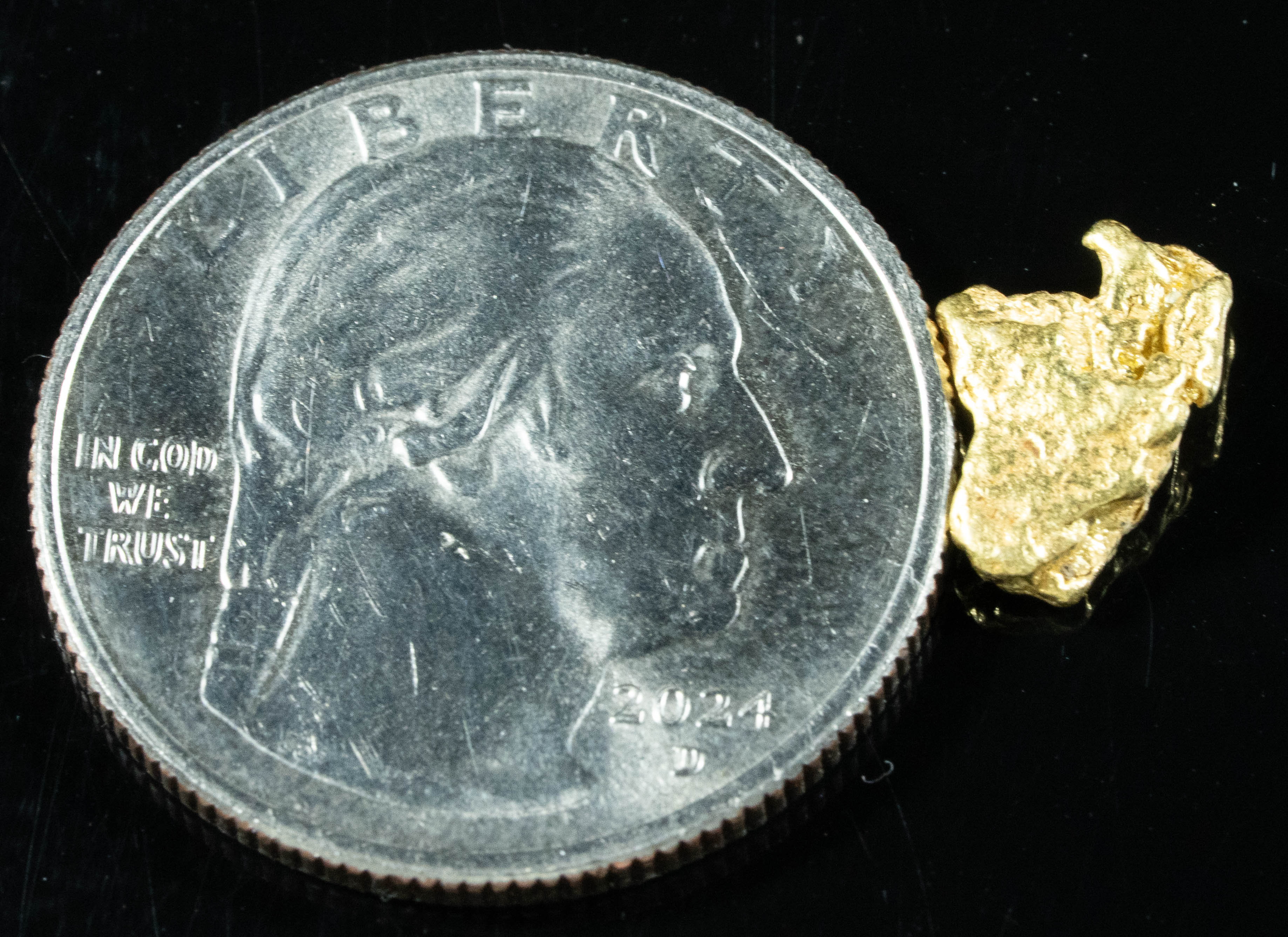 #126 Alaskan BC Natural Gold Nugget 1.13 Grams Genuine