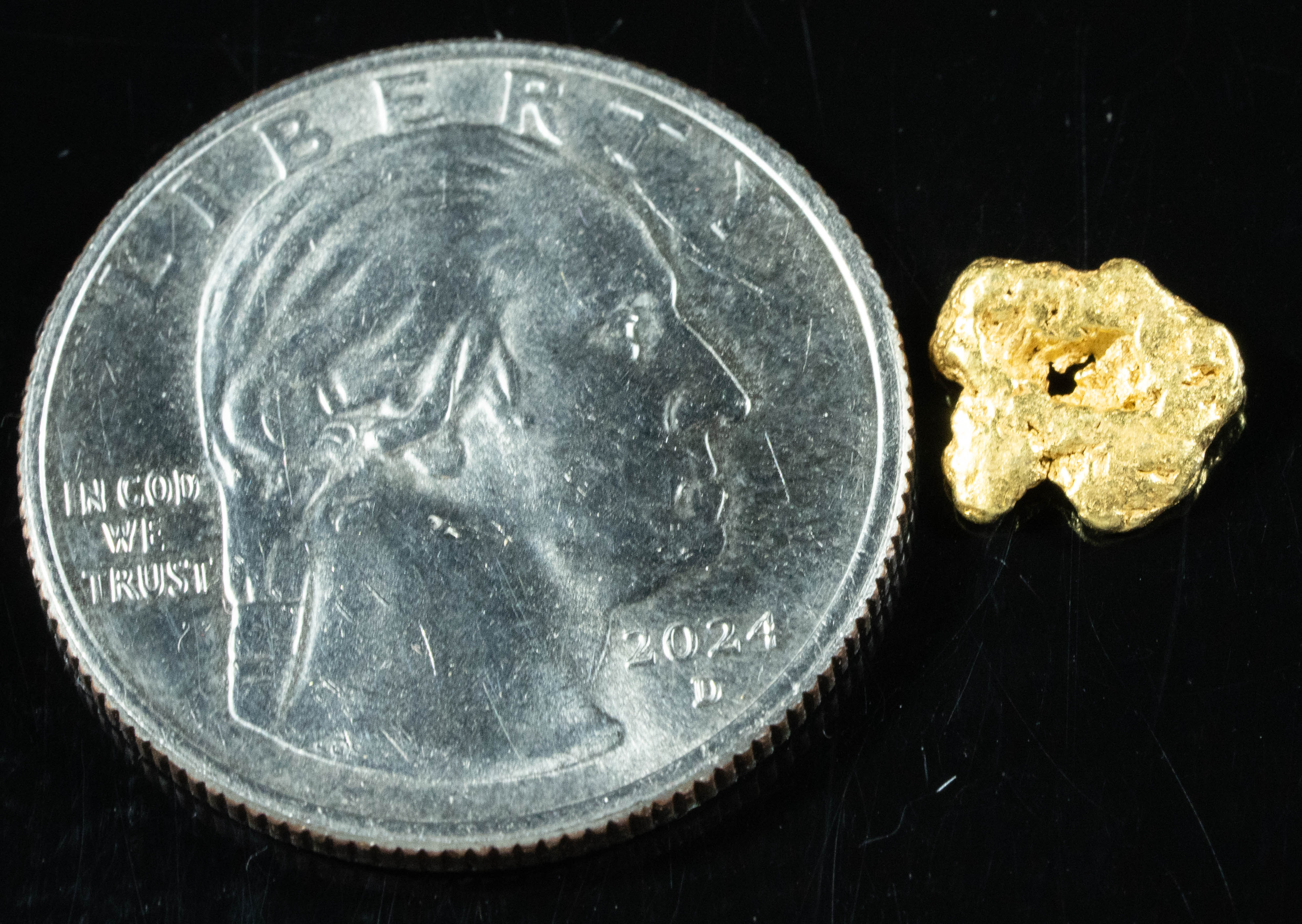 #129 Alaskan BC Natural Gold Nugget .79 Grams Genuine