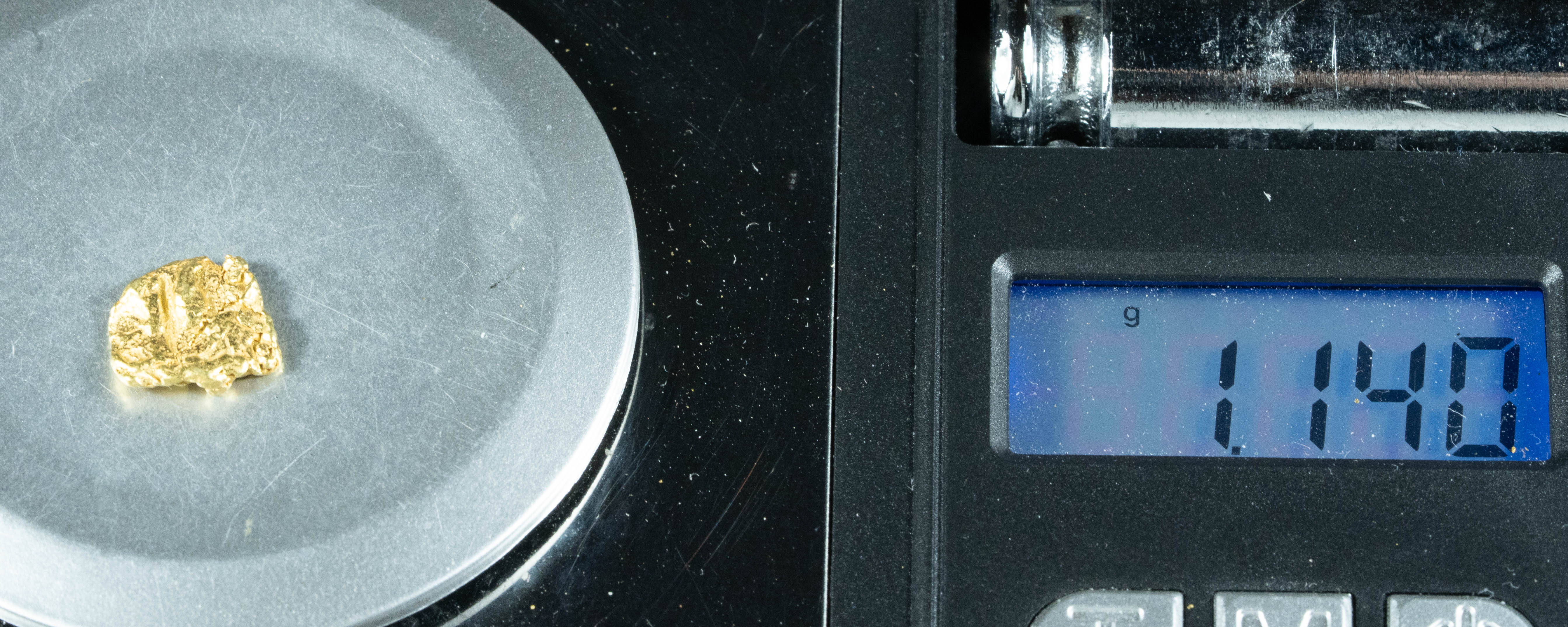 #131 Alaskan BC Natural Gold Nugget 1.14 Grams Genuine