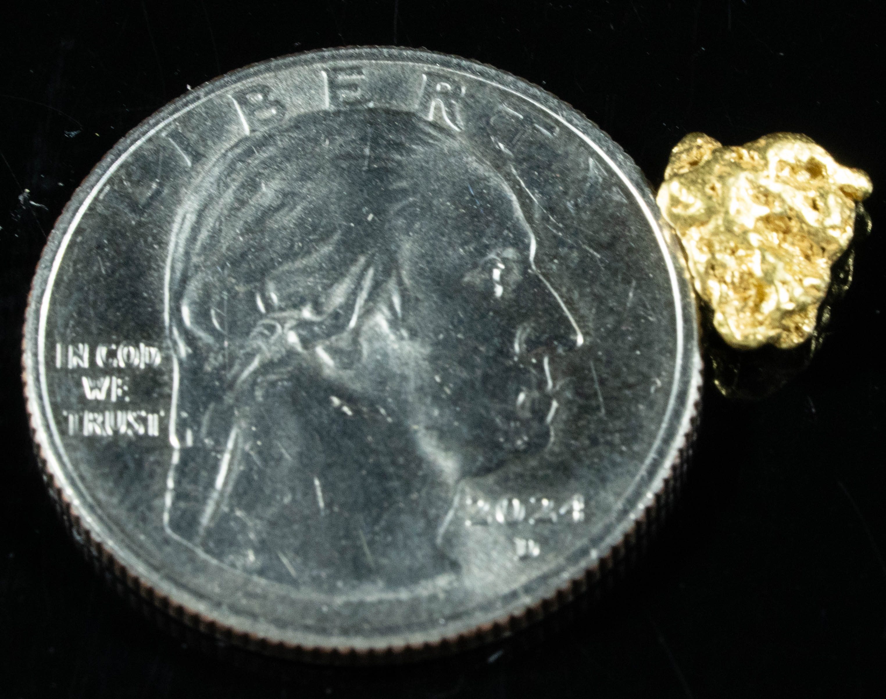 #136 Alaskan BC Natural Gold Nugget 1.02 Grams Genuine