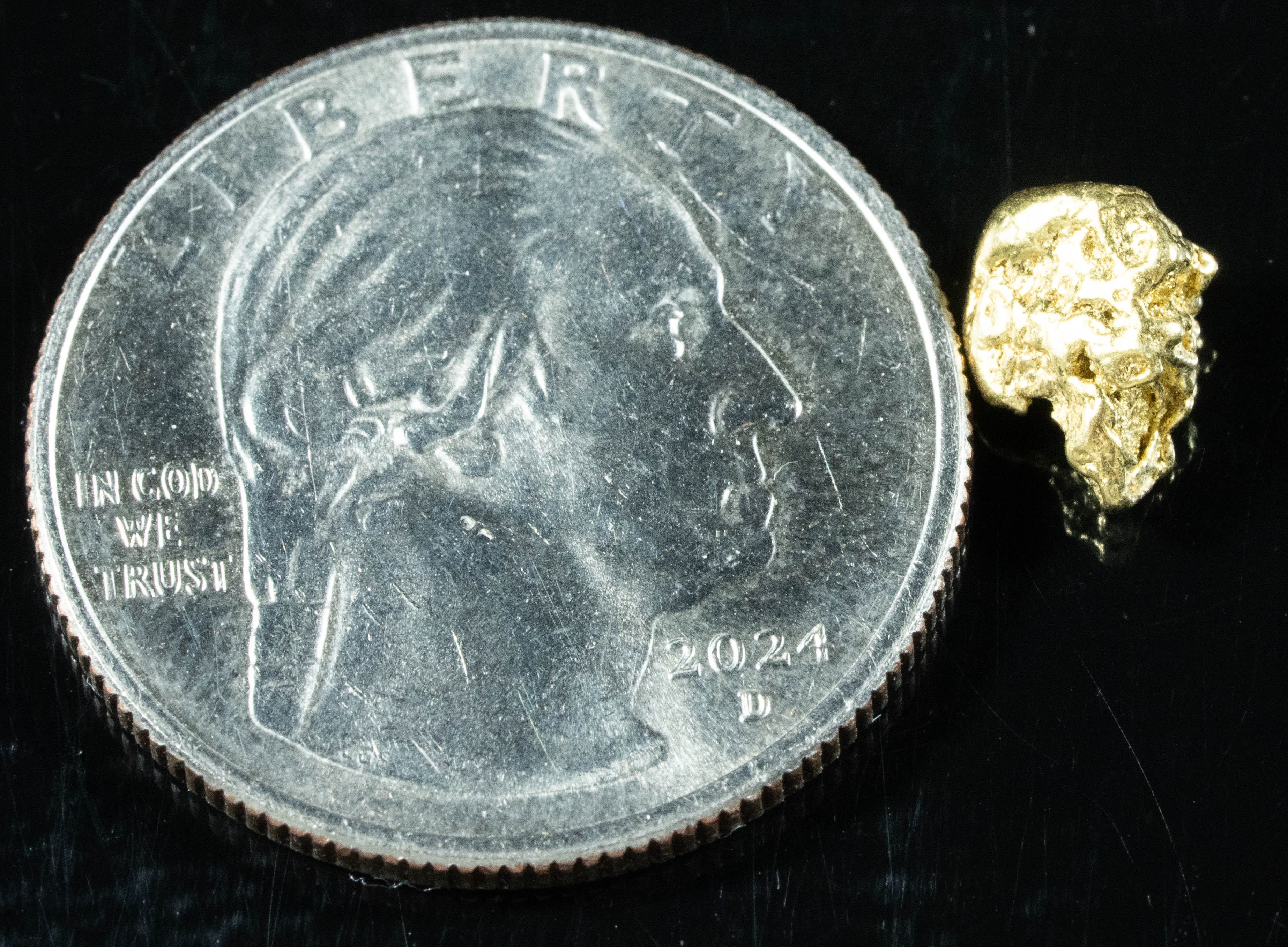 #140 Alaskan BC Natural Gold Nugget 1.10 Grams Genuine