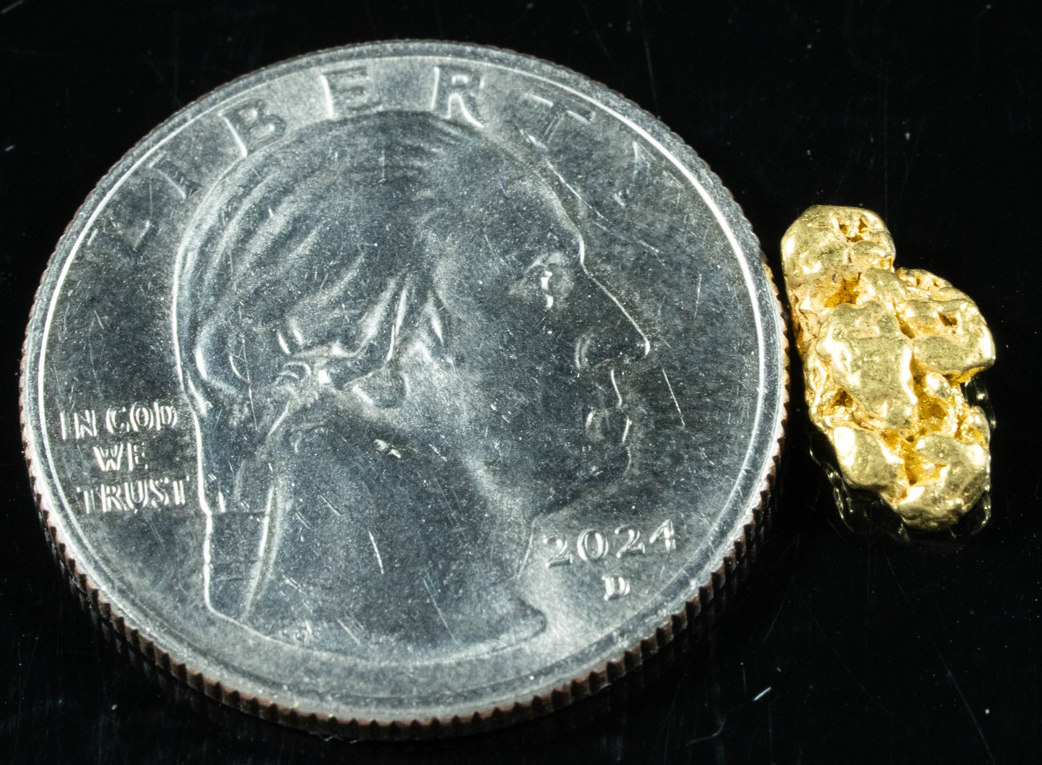 #142 Alaskan BC Natural Gold Nugget 1.20 Grams Genuine