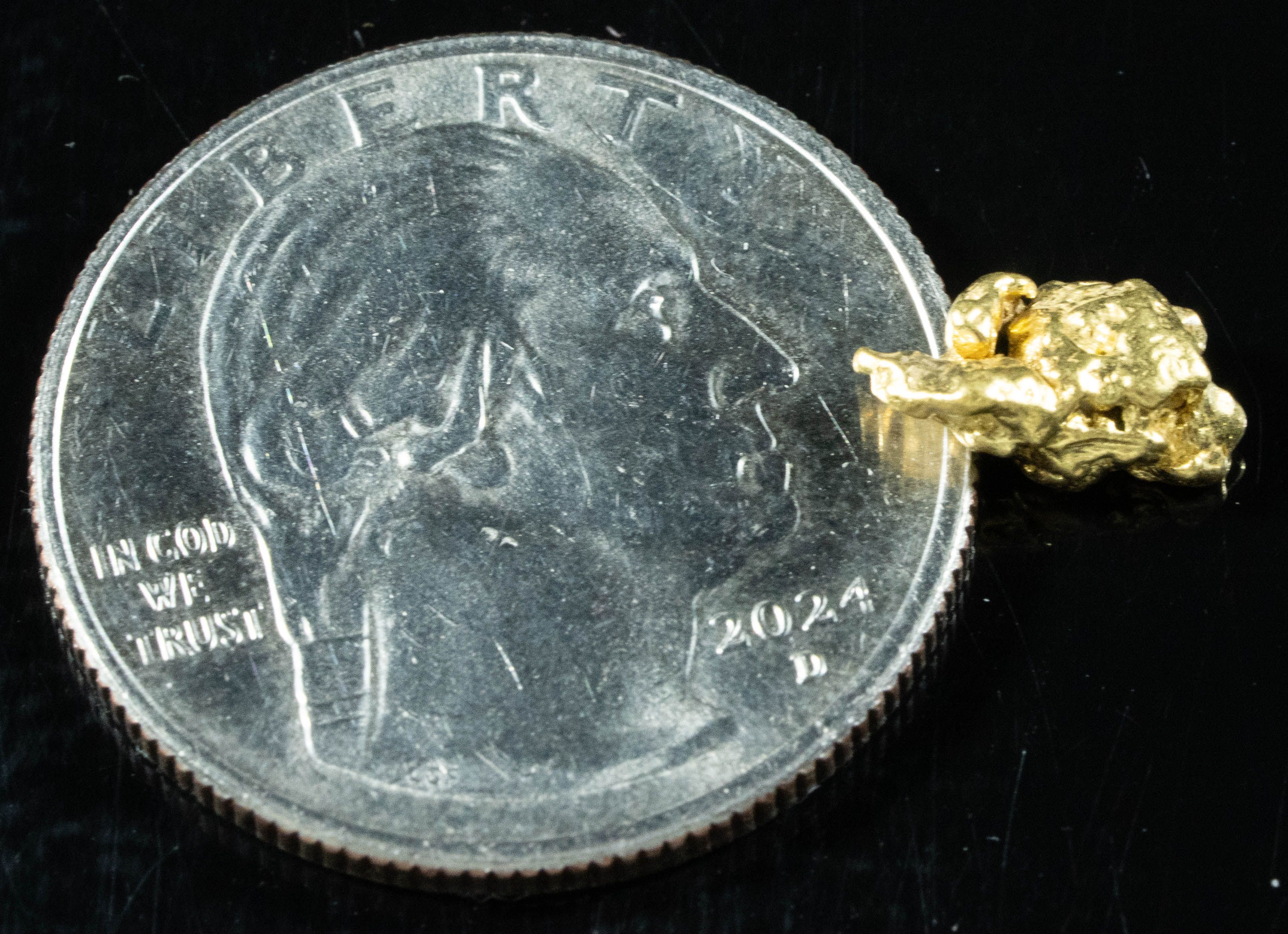 #143 Alaskan BC Natural Gold Nugget 1.25 Grams Genuine