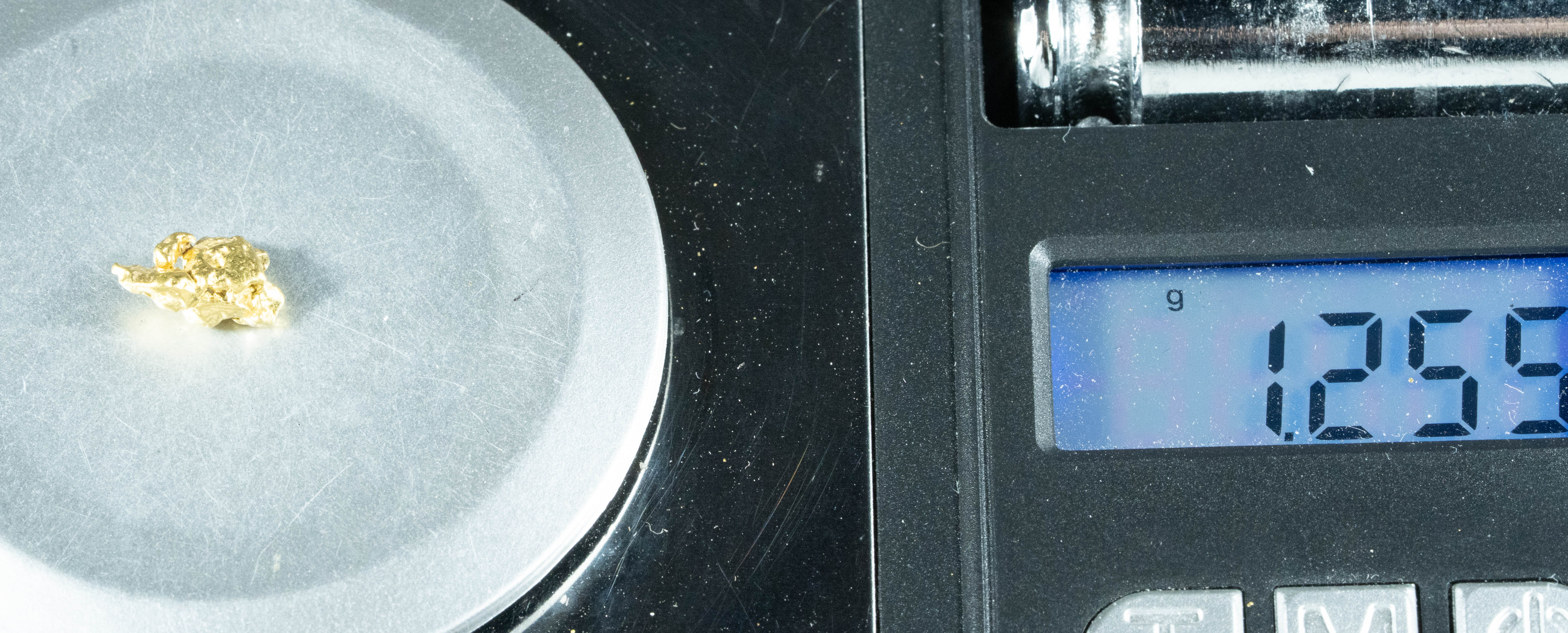 #143 Alaskan BC Natural Gold Nugget 1.25 Grams Genuine