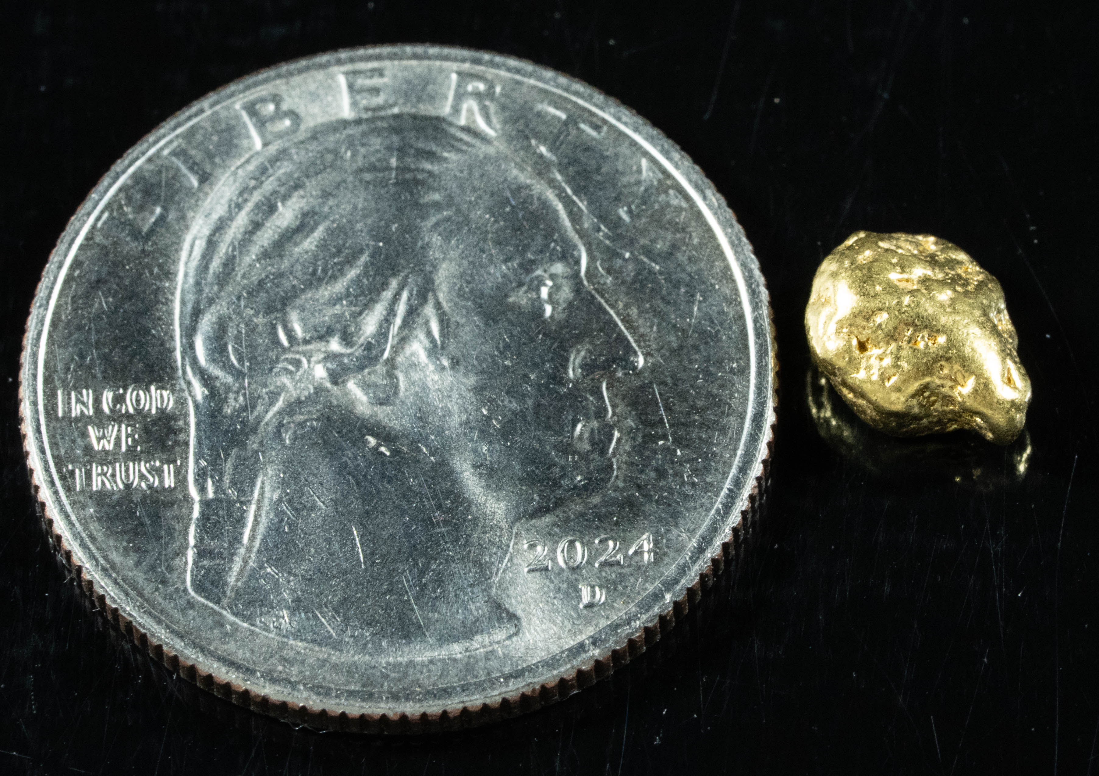 #146 Alaskan BC Natural Gold Nugget 1.81 Grams Genuine