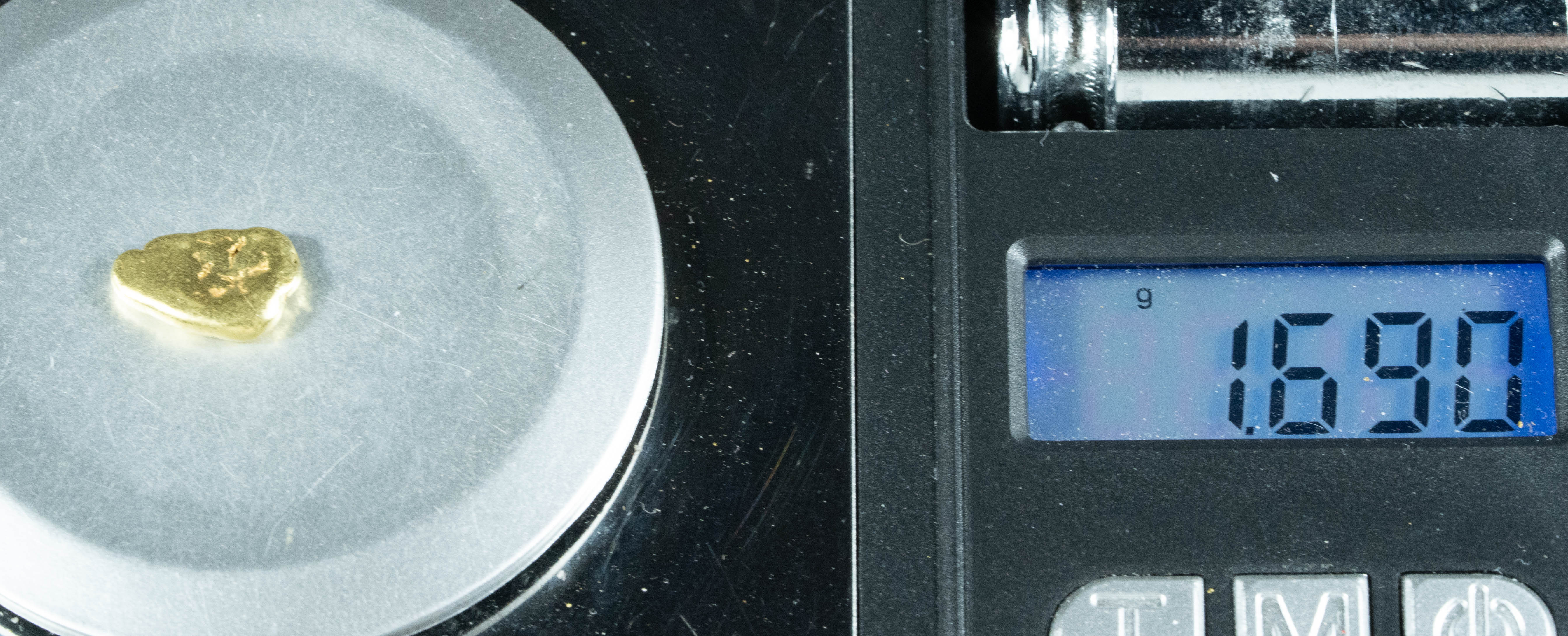 #148 Alaskan BC Natural Gold Nugget 1.69 Grams Genuine