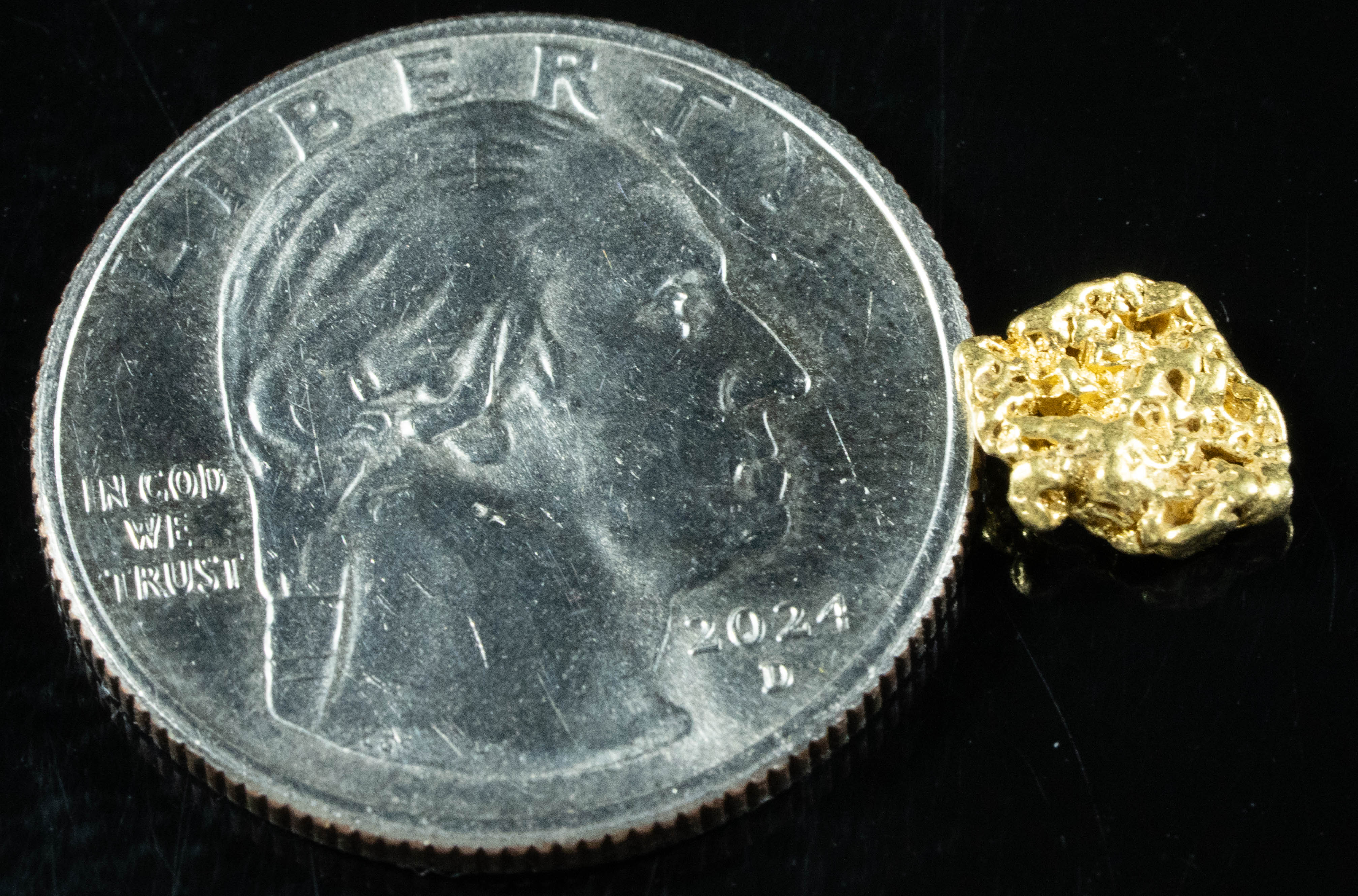 #150 Alaskan BC Natural Gold Nugget .95 Grams Genuine