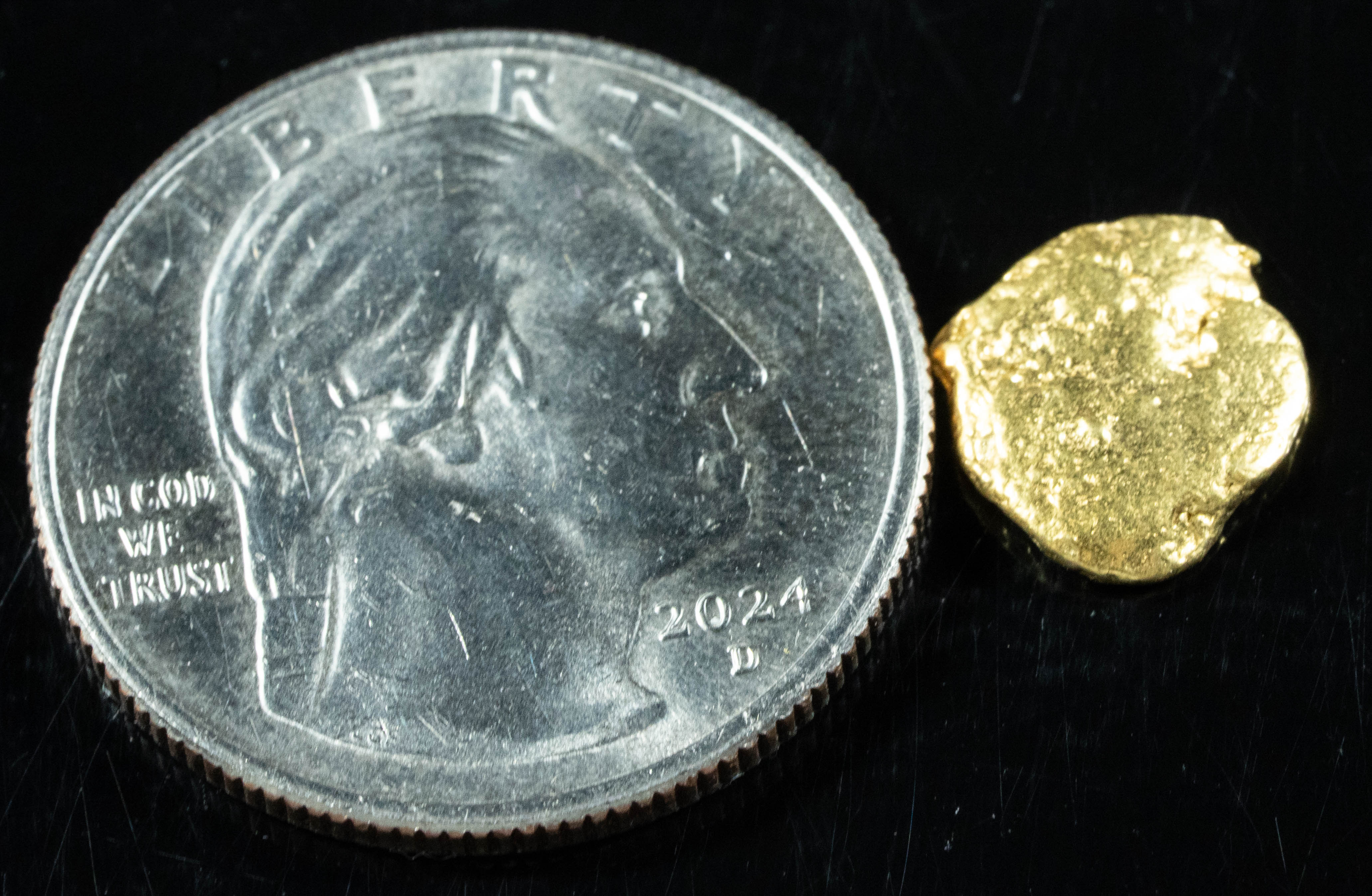 #152 Alaskan BC Natural Gold Nugget 1.25 Grams Genuine