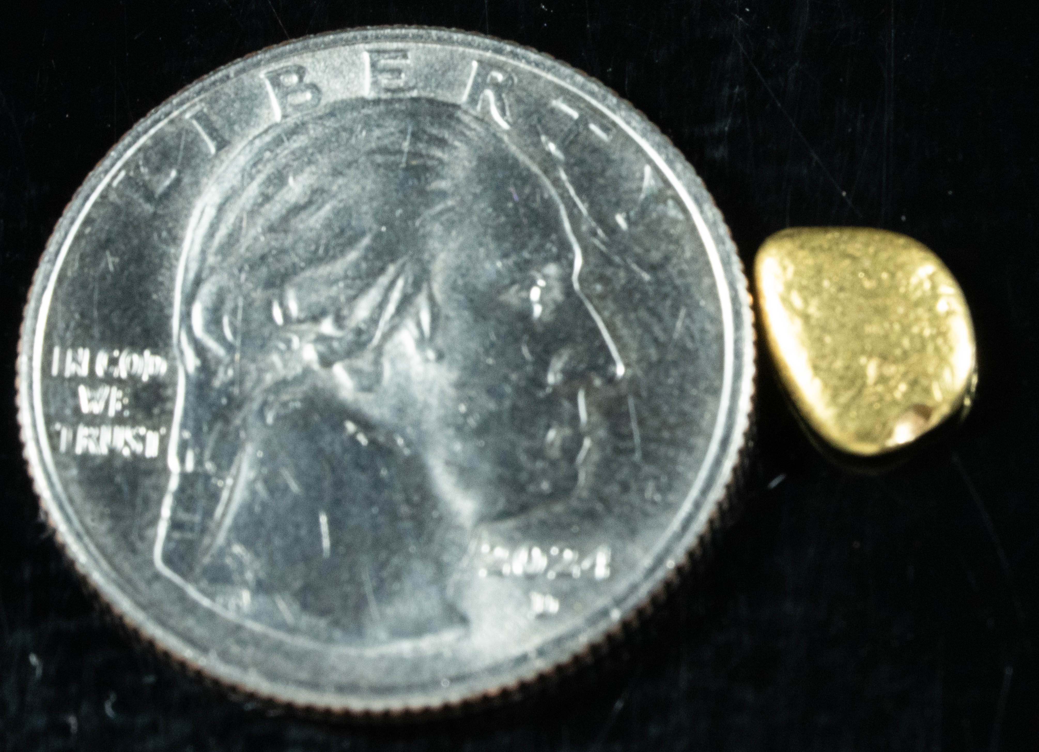 #154 Alaskan BC Natural Gold Nugget .87 Grams Genuine