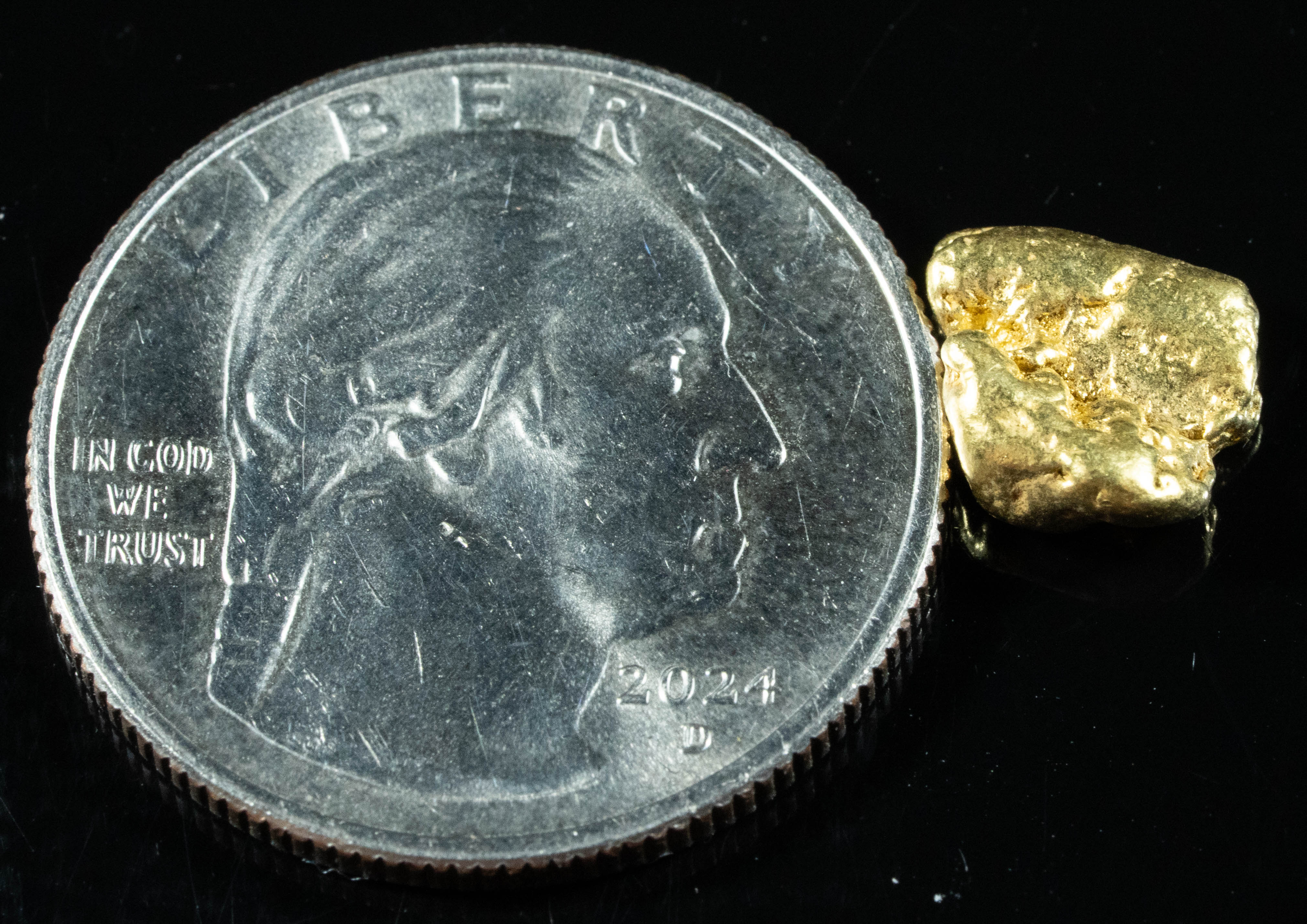 #156 Alaskan BC Natural Gold Nugget 1.84 Grams Genuine